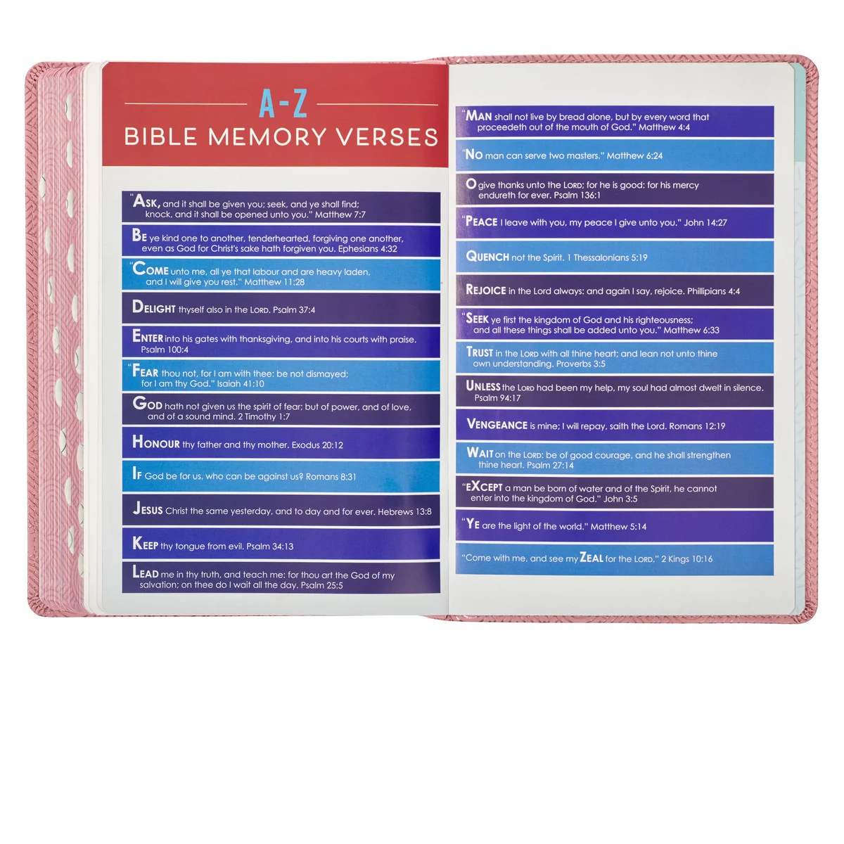 KJV Blossom Pink Heart Faux Leather Children's Bible KJV238 - Image 9