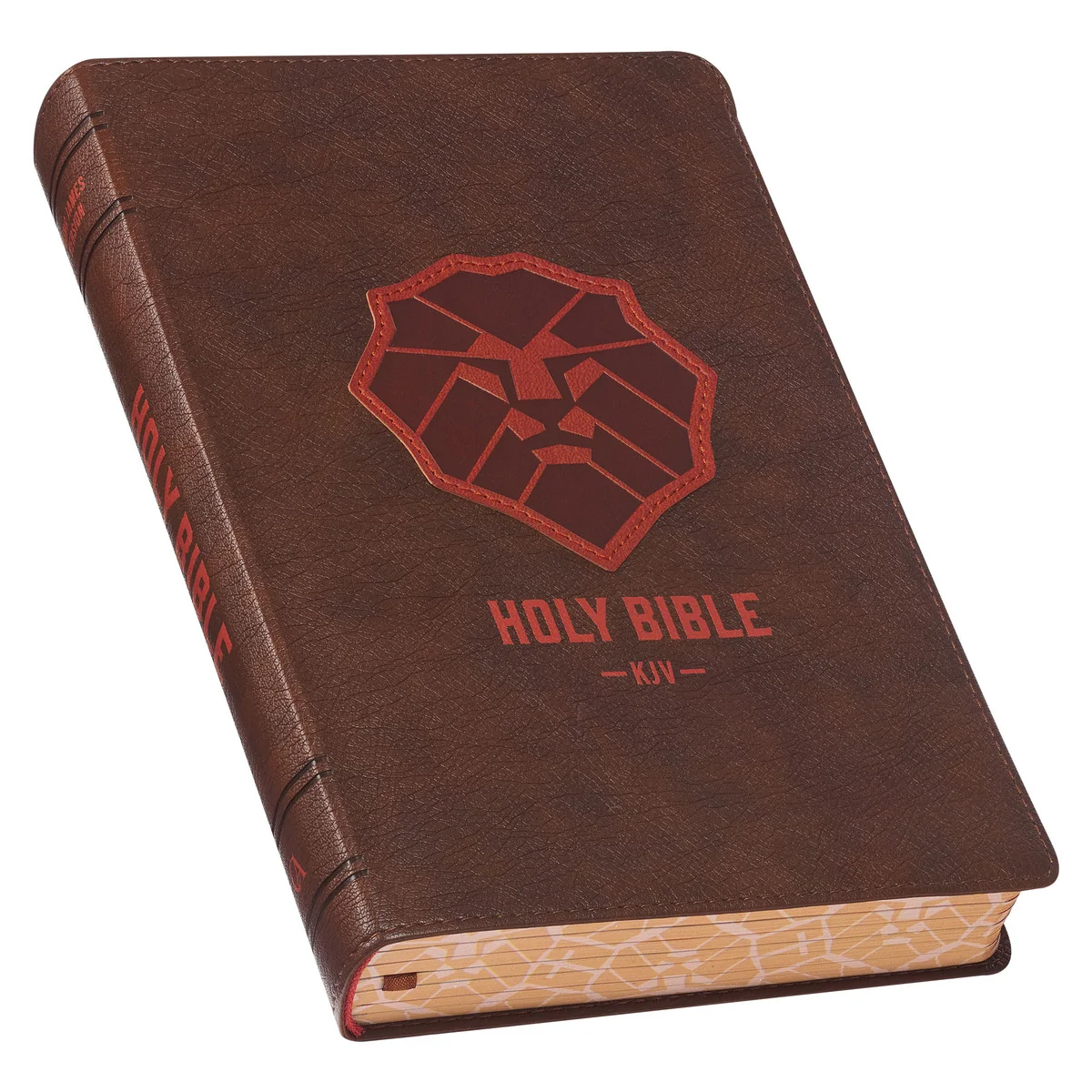 KJV Brown Lion Faux Leather Children's Bible KJV239 - Image 2