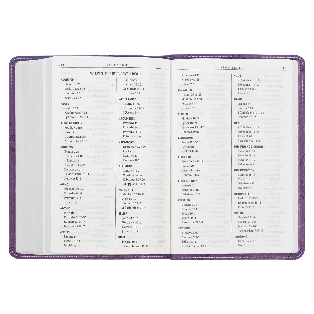 KJV Purple Compact Bible KJV004 - Image 6