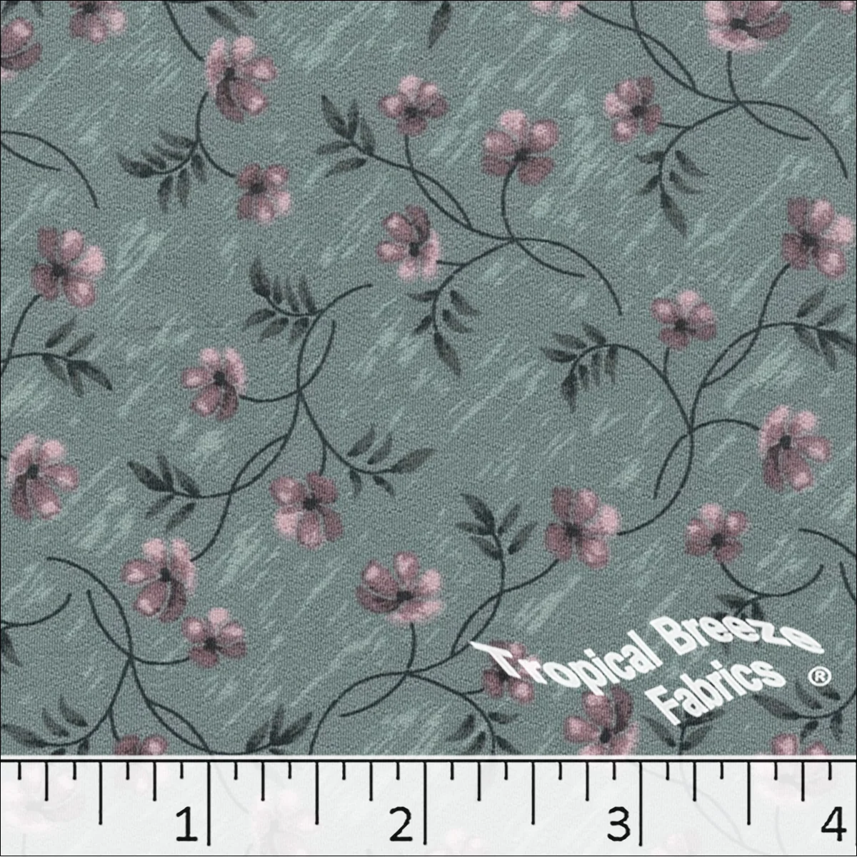 Koshibo Floral Print Polyester Fabric 048611