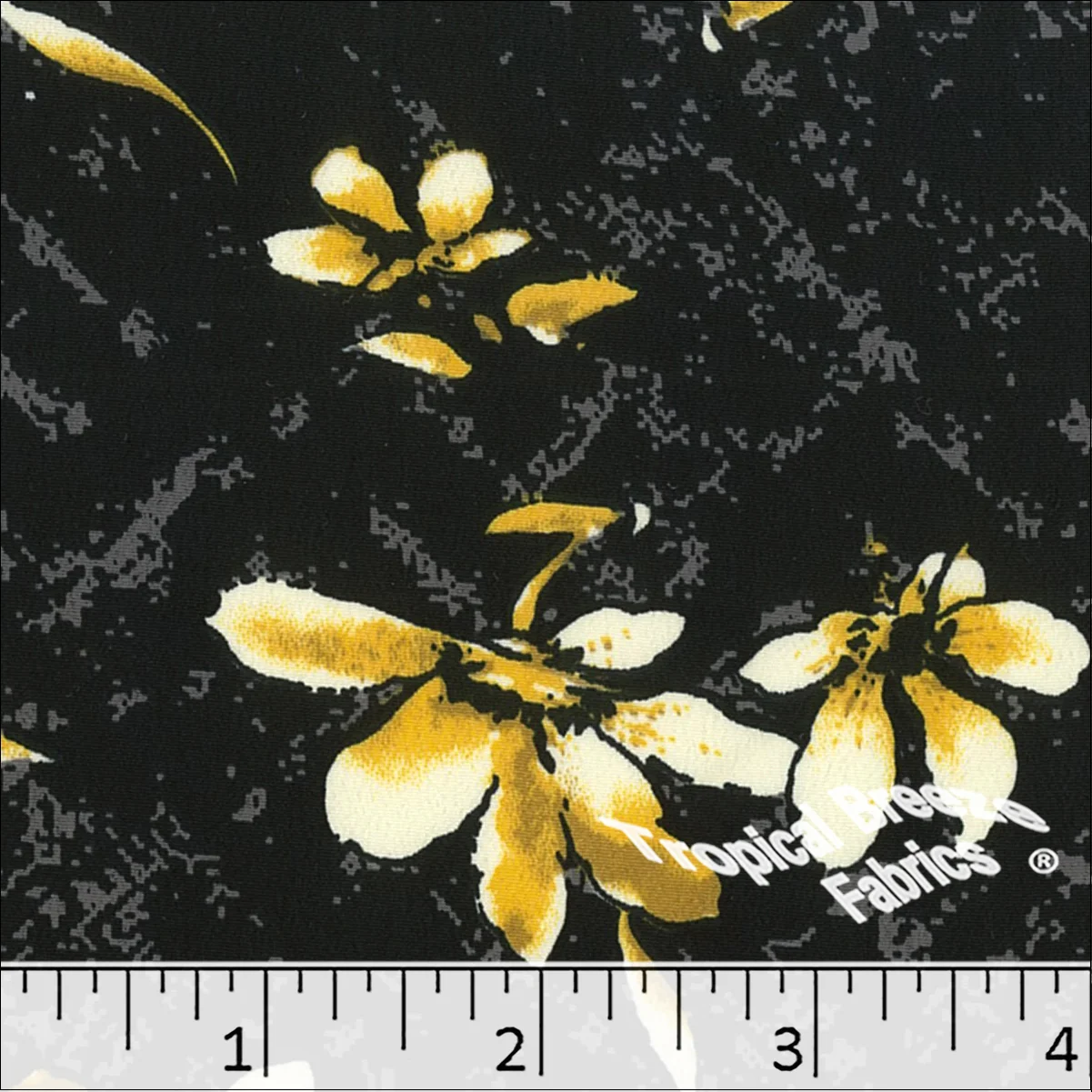 Koshibo Large Floral Print Polyester Fabric 048428 - Image 4