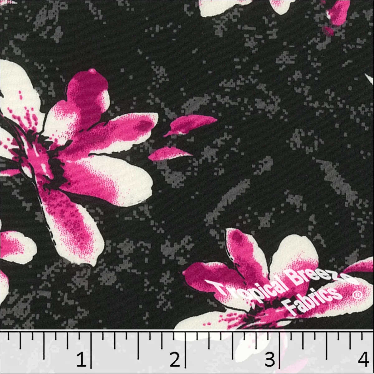 Koshibo Large Floral Print Polyester Fabric 048428 - Image 5