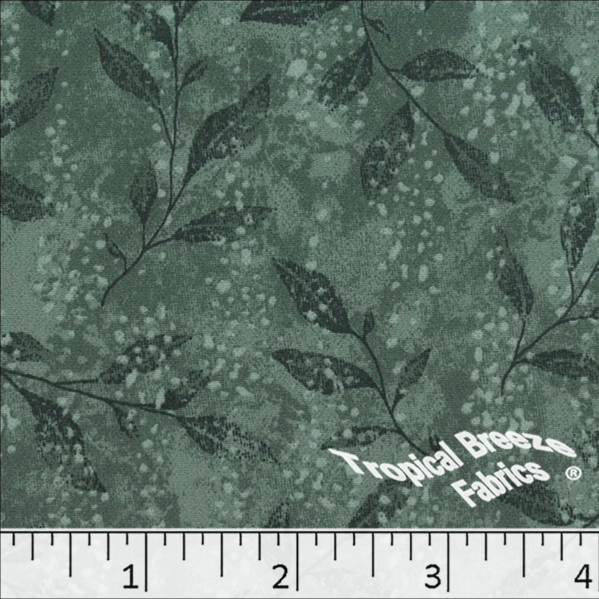 Koshibo Leaf Print Polyester Fabric 048531 - Image 2
