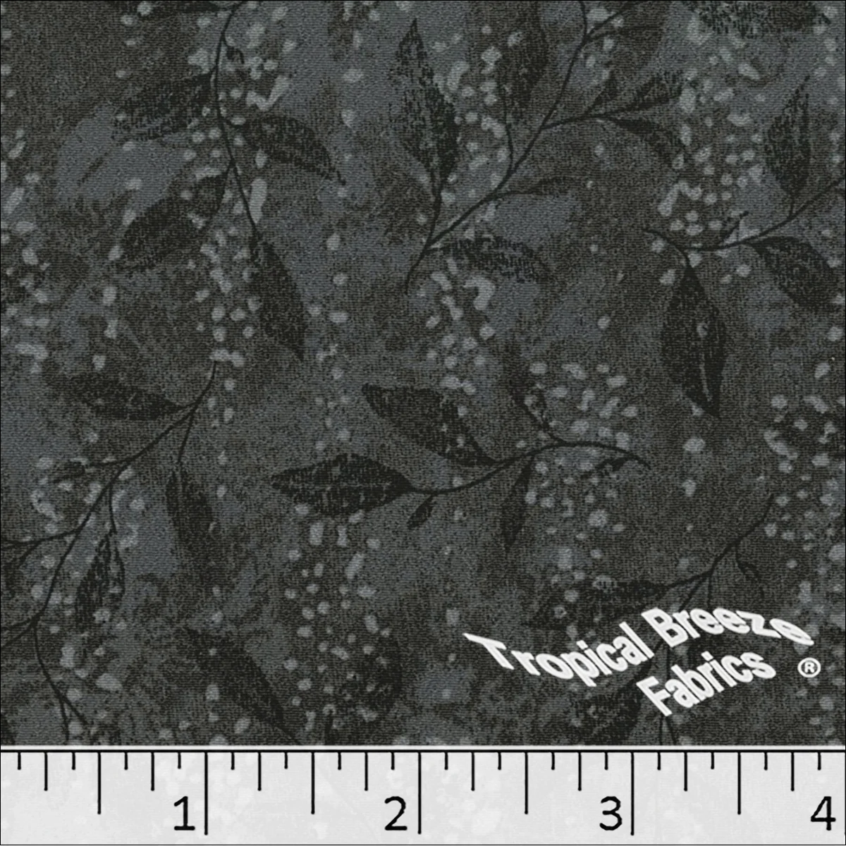 Koshibo Leaf Print Polyester Fabric 048531 - Image 6