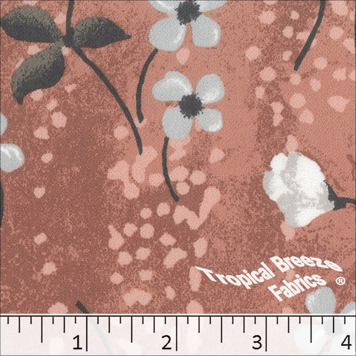 Koshibo Print Large Floral Polyester Fabric 048525