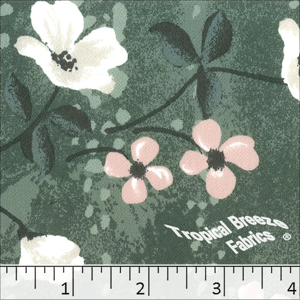Koshibo Print Large Floral Polyester Fabric 048525 - Image 2