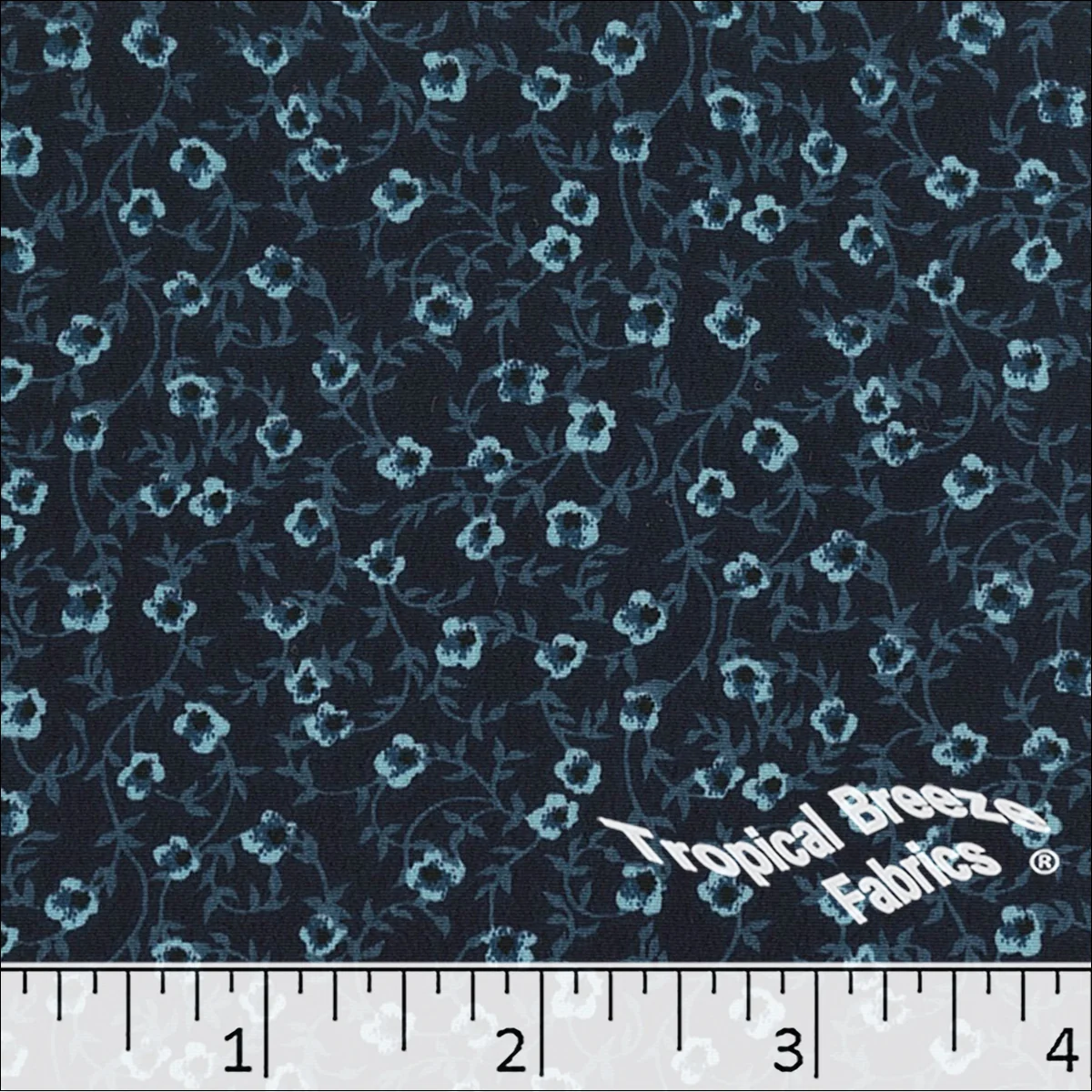 Koshibo Tiny Floral Print Polyester Fabric 048420 - Image 3