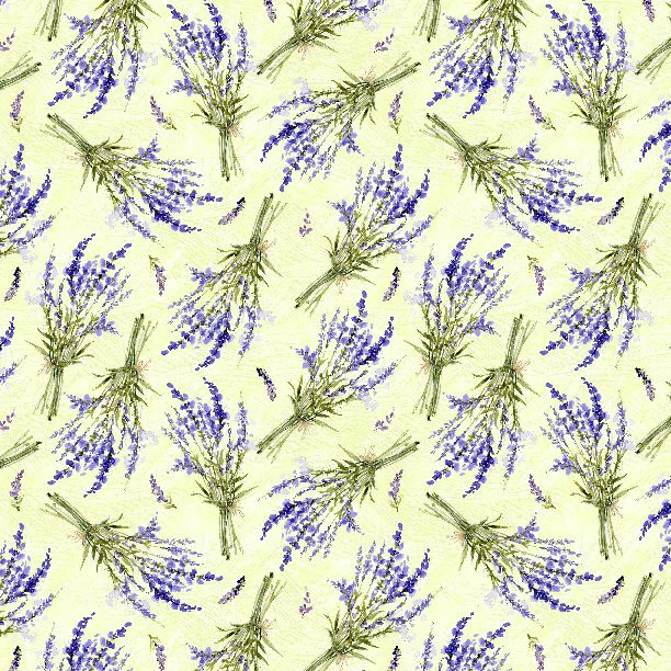 Lavender Lemonade Collection Tossed Lavender Cotton Fabric 39884 - Image 2