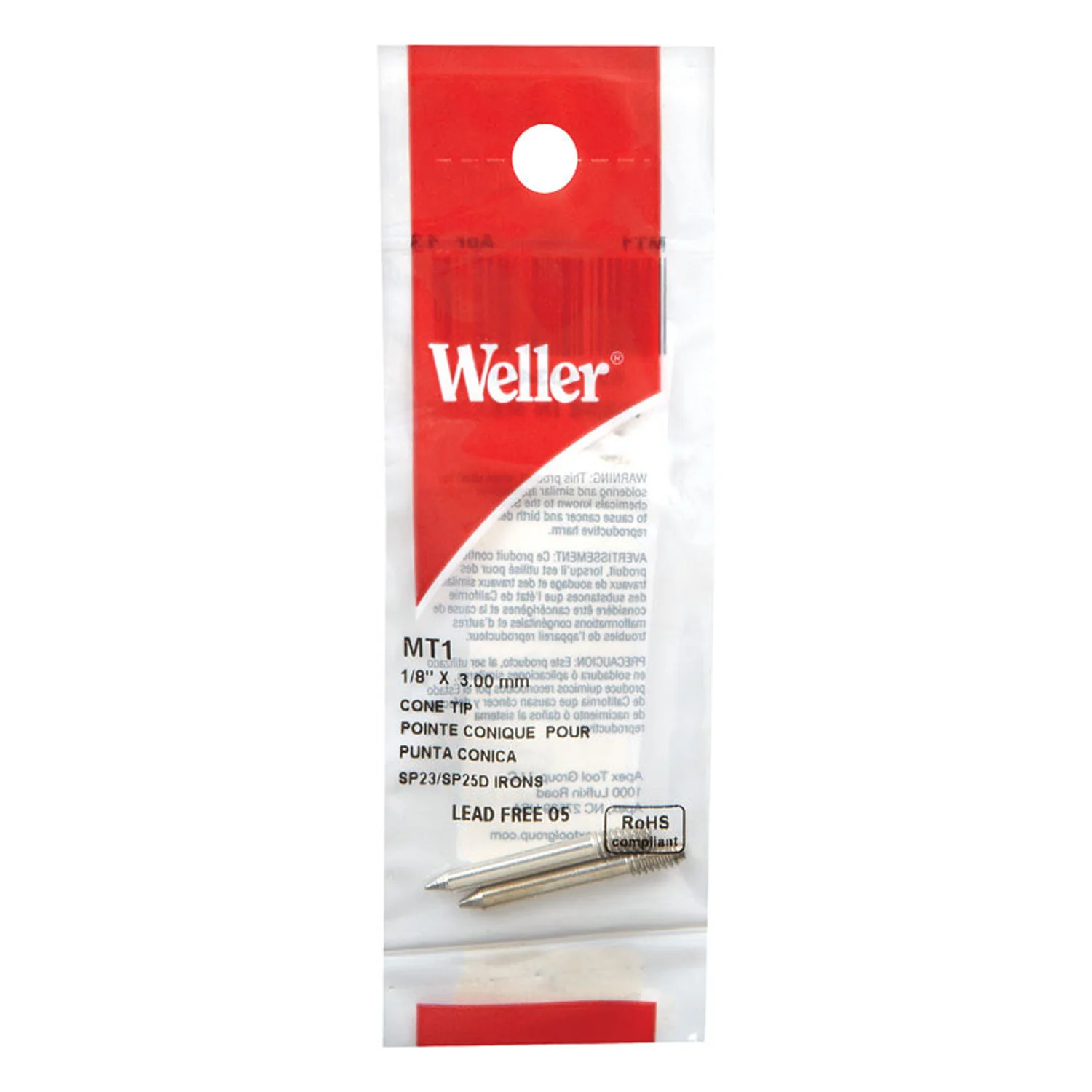 Lead-Free Soldering Tip 1/8 in. D Copper 2 pc MT1 20025 - Image 2
