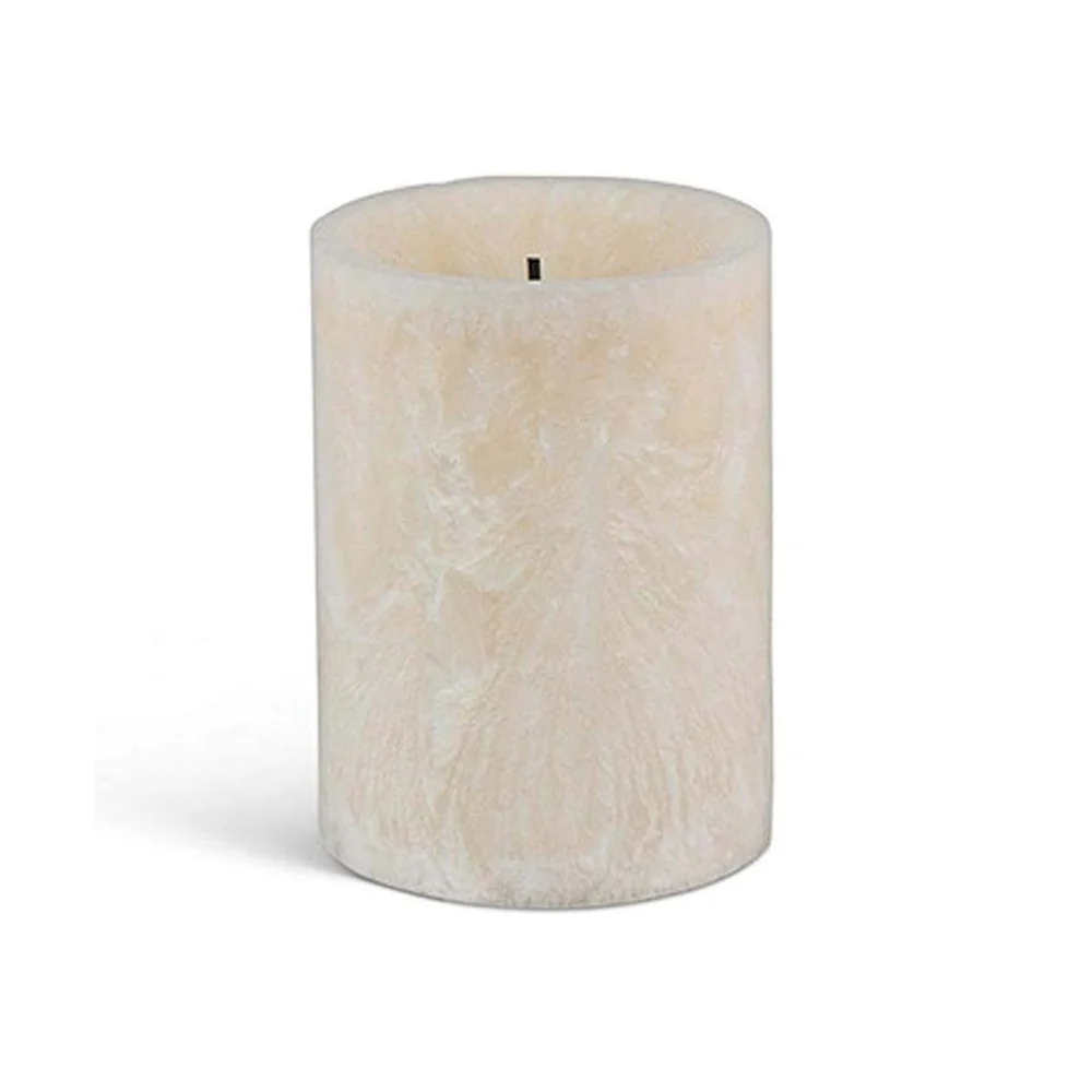 LED Wax Candles with Ice Effect and Timer 4386