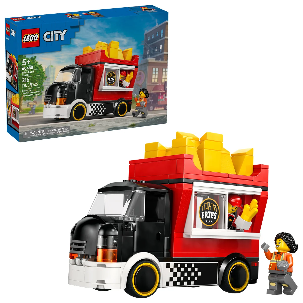 LEGO City Fries Food Truck - Toy Building Set 60488 - Image 4