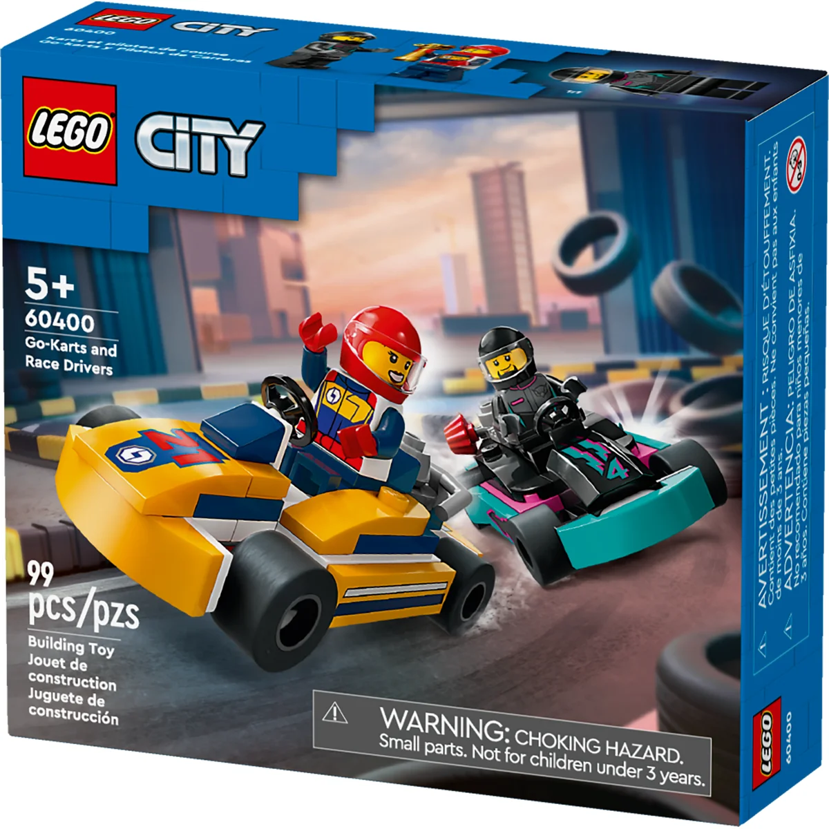LEGO City Go-Karts and Race Drivers Toy Set 60400 - Image 3