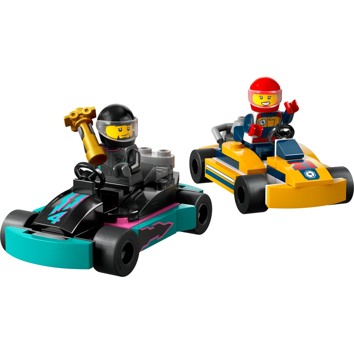 LEGO City Go-Karts and Race Drivers Toy Set 60400 - Image 5