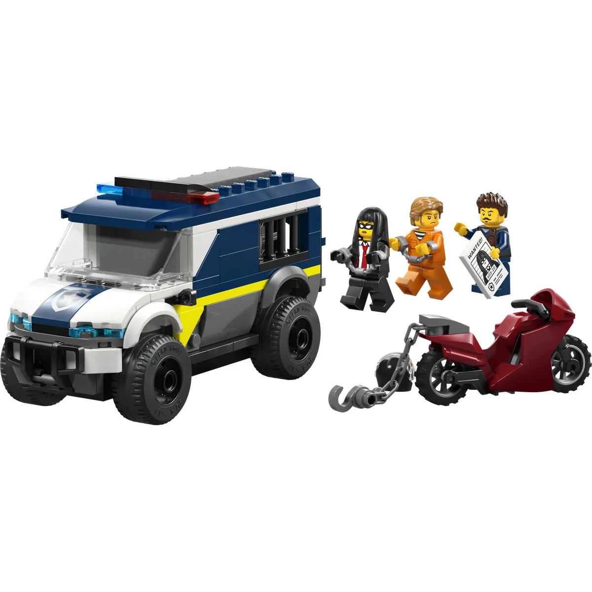 LEGO City Police Prisoner Transport Van Building Toy 60479 - Image 5