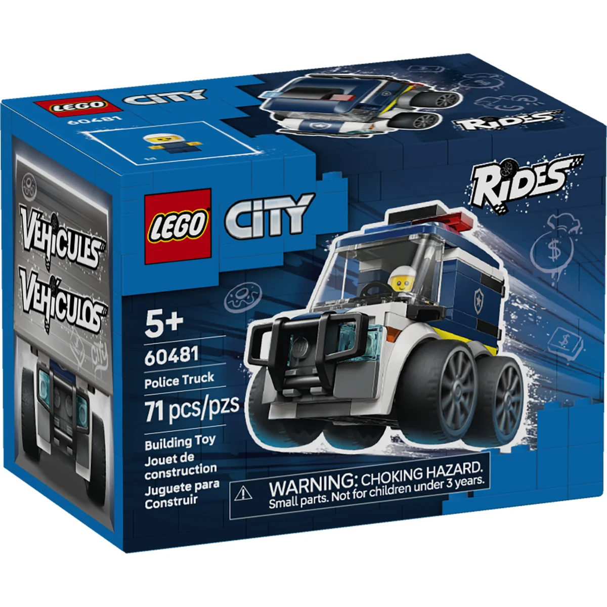 LEGO City Rides - Police Truck Toy Building Set 60481 - Image 2