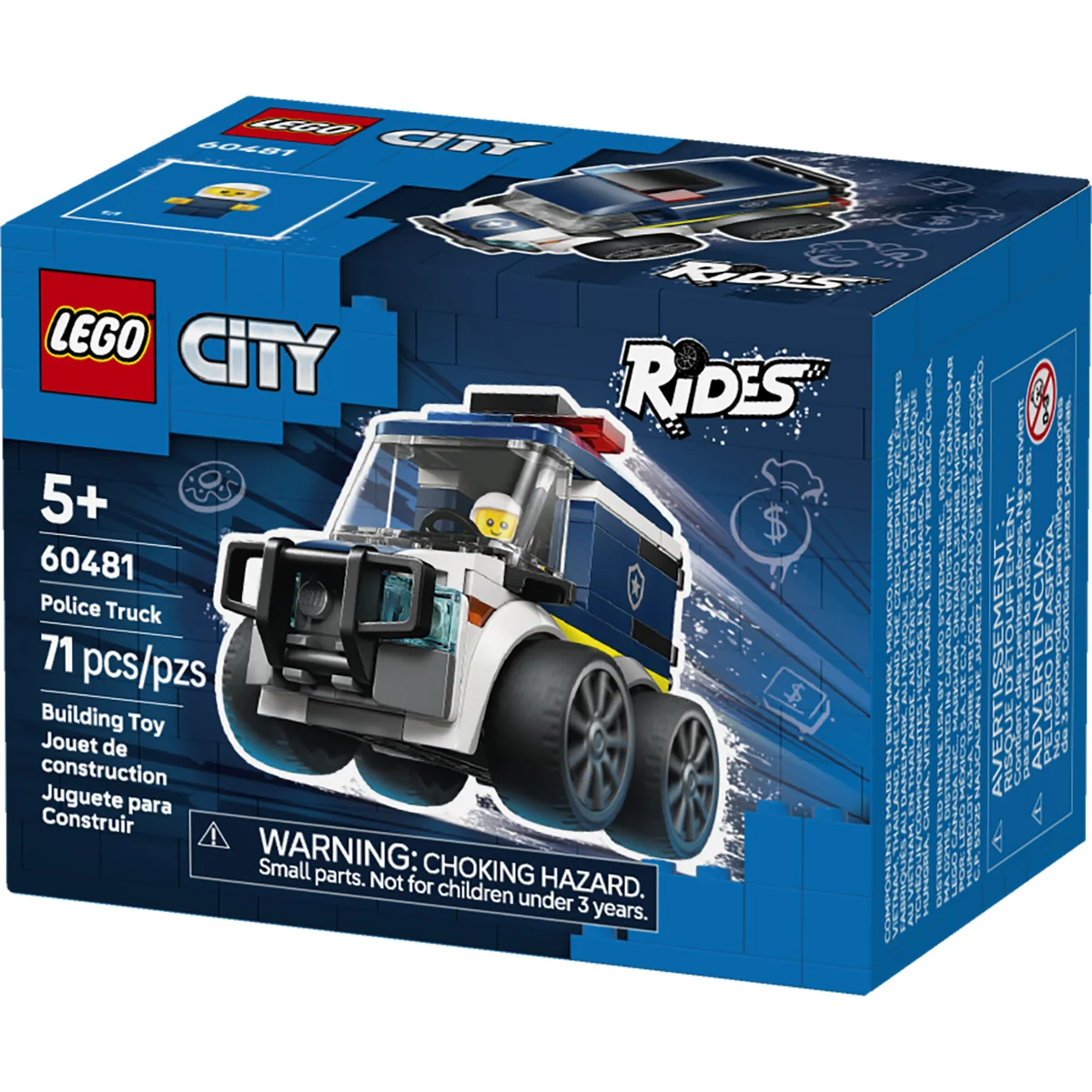 LEGO City Rides - Police Truck Toy Building Set 60481 - Image 3
