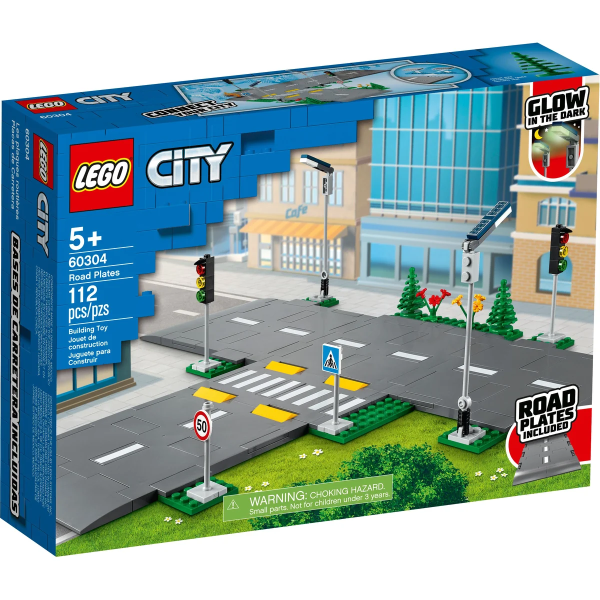 LEGO City Road Plates Building Kit (112 Pieces) 60304 - Image 5