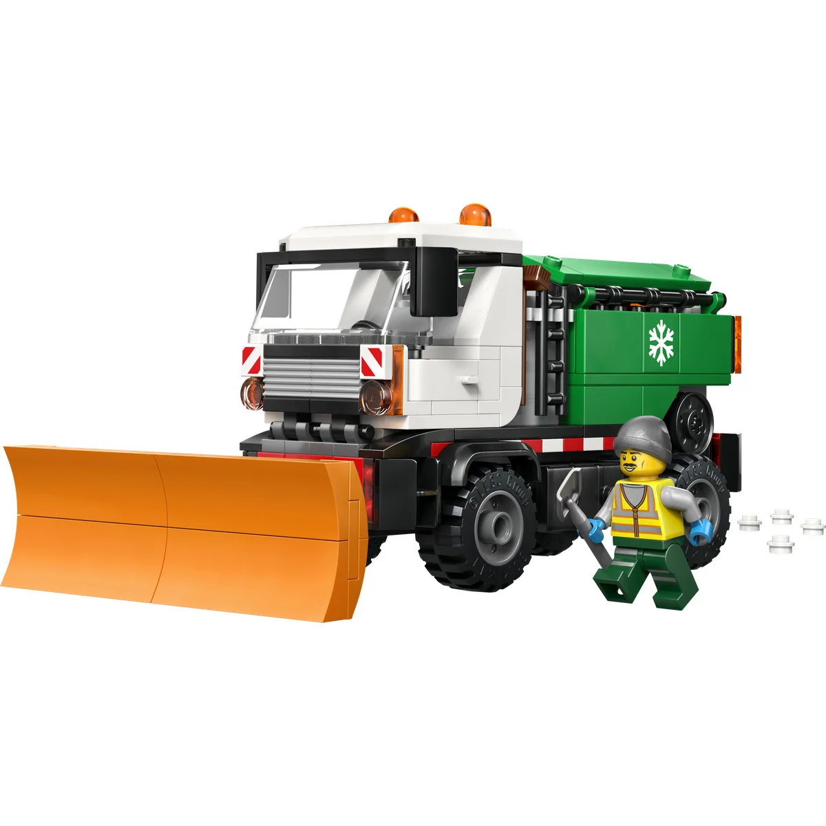 LEGO City Snowplow Truck Toy Vehicle with Minifigure 60490 - Image 5