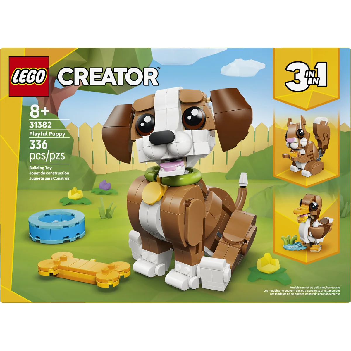 LEGO Creator 3 in 1 Cute Animals: Playful Puppy Dog 31382