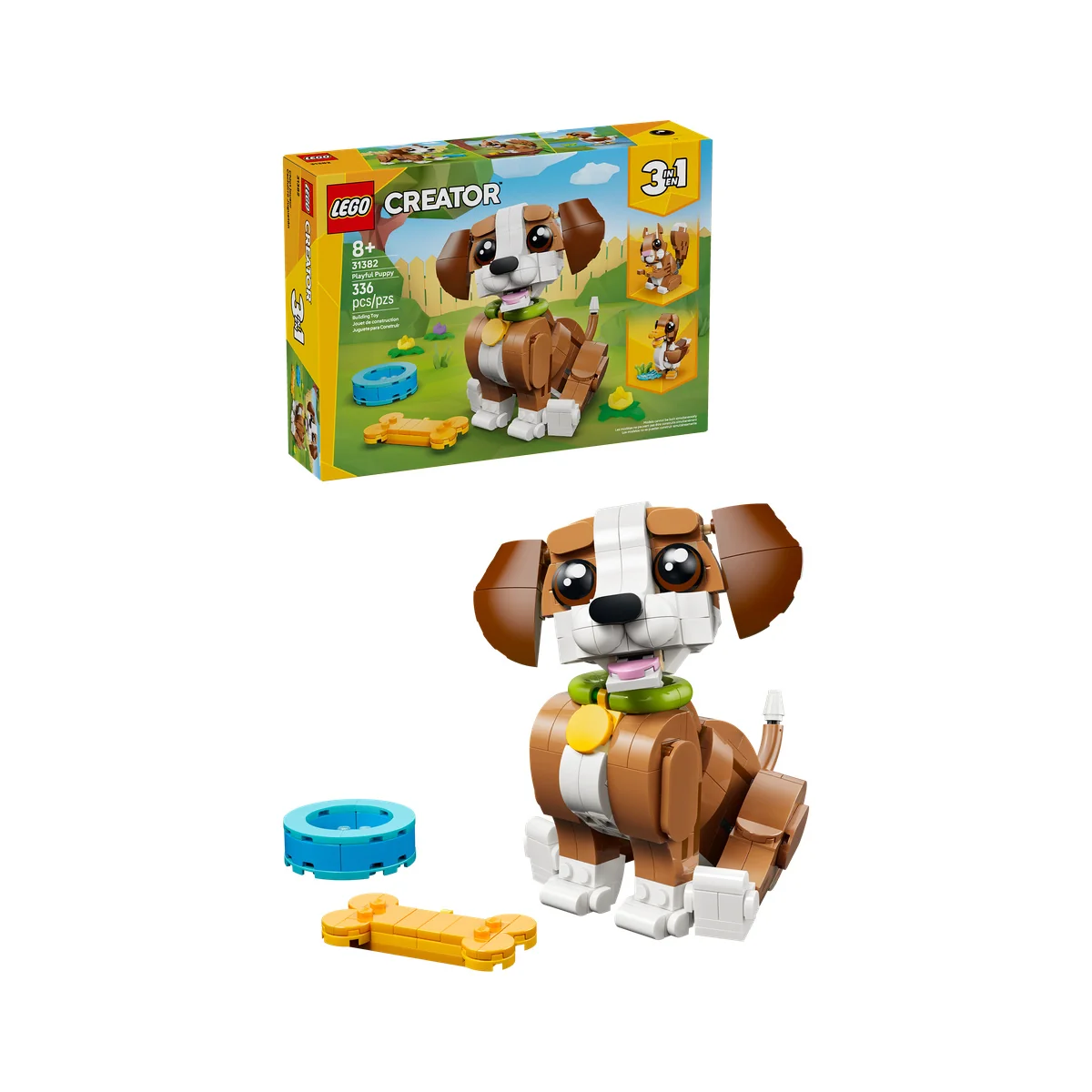 LEGO Creator 3 in 1 Cute Animals: Playful Puppy Dog 31382 - Image 4