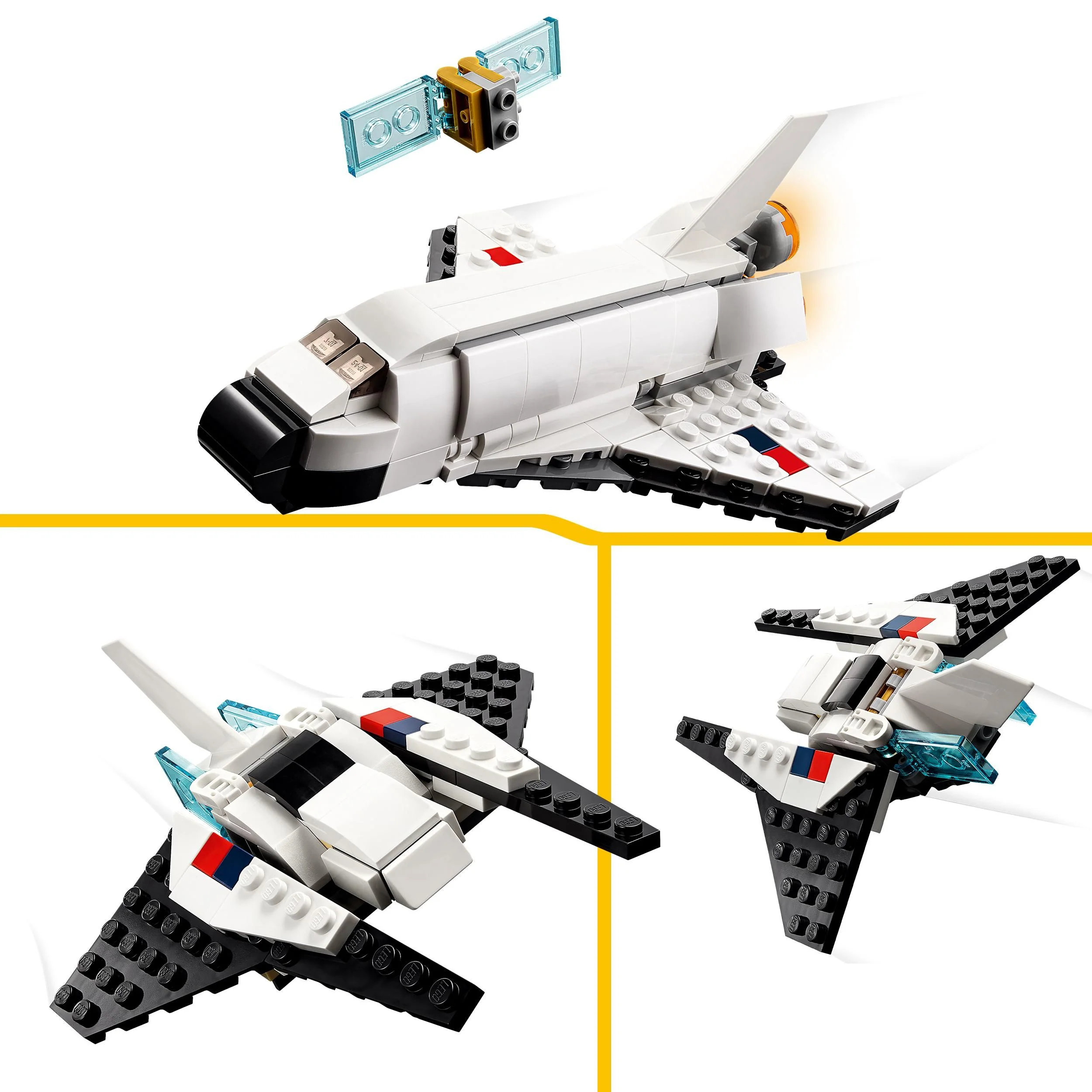 LEGO Creator 3 in 1 Space Shuttle Toy Set 31134 - Image 6