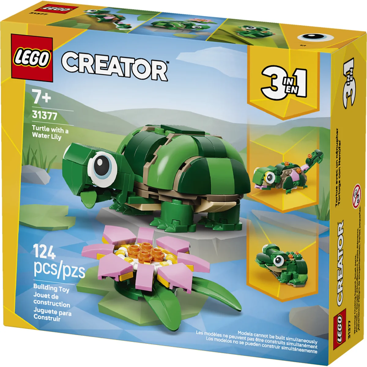 LEGO Creator 3 in 1 Turtle with a Water Lily Flower 31377 - Image 3