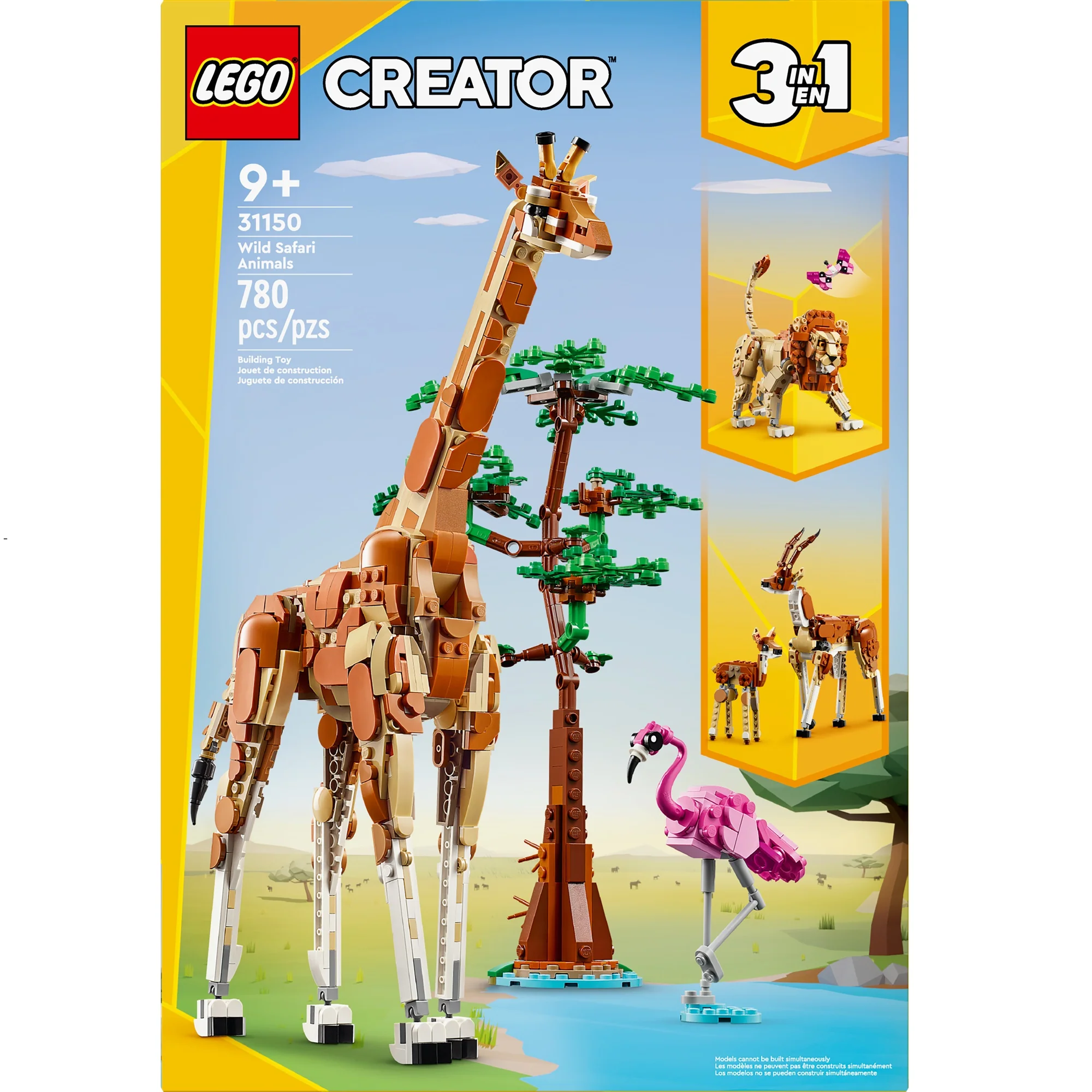 LEGO Creator Wild Safari Animals 3in1 Set 31150