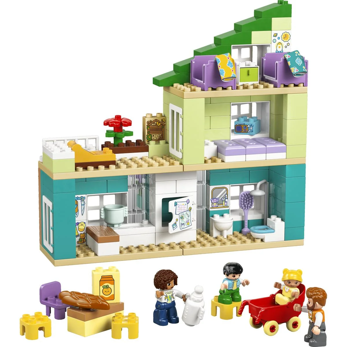 LEGO DUPLO Town 3 in 1 Modern Family House with Figures 10470 - Image 4