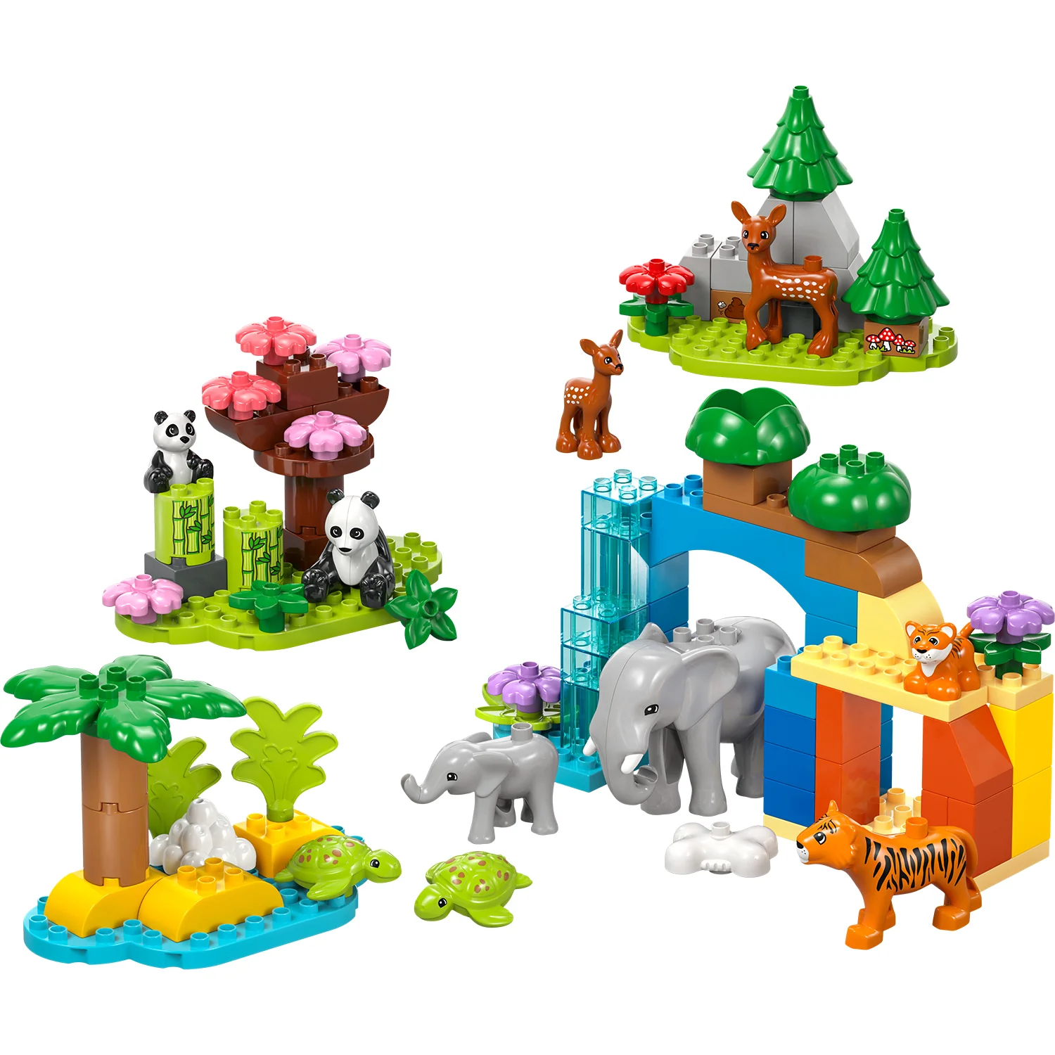 LEGO Duplo Town 3 in 1 Wild Animal Families Building Toy 10446 - Image 8