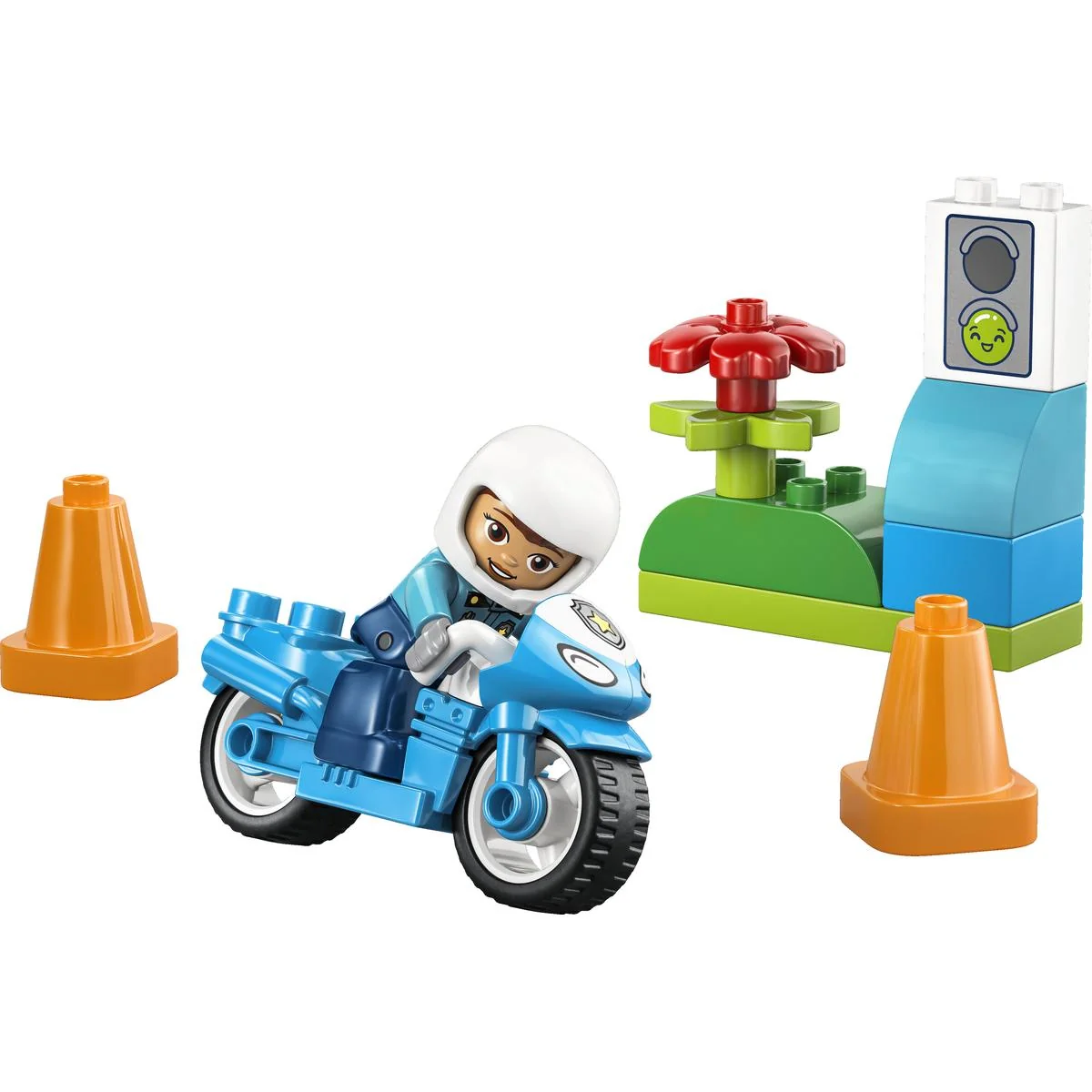 LEGO DUPLO Town Blue Police Motorcycle Playset 10471 - Image 2
