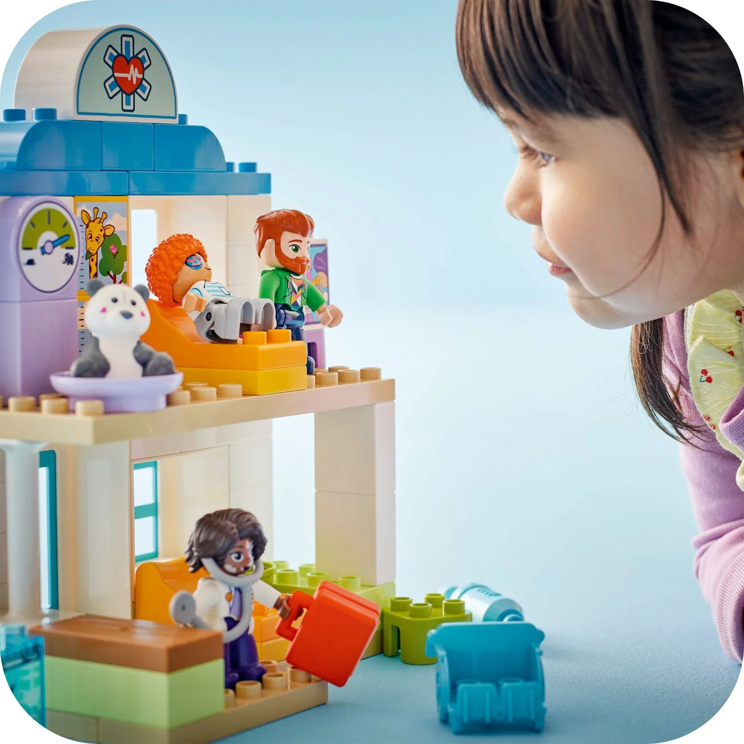 LEGO Duplo Town First Time Visit with the Doctor Office Building Toy Playset 10449 - Image 5