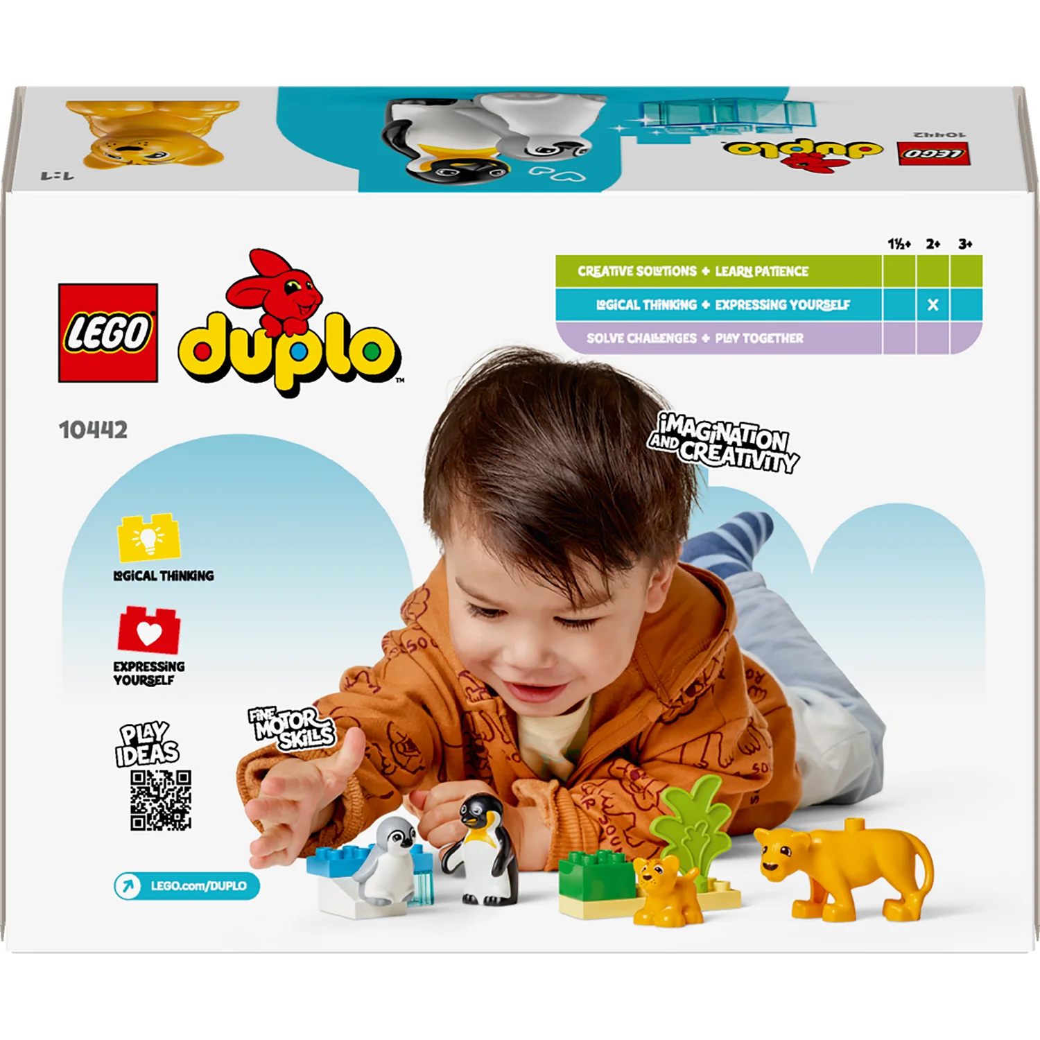 LEGO Duplo Town Wild Animal Families Penguins & Lions Building Toy 10442 - Image 2