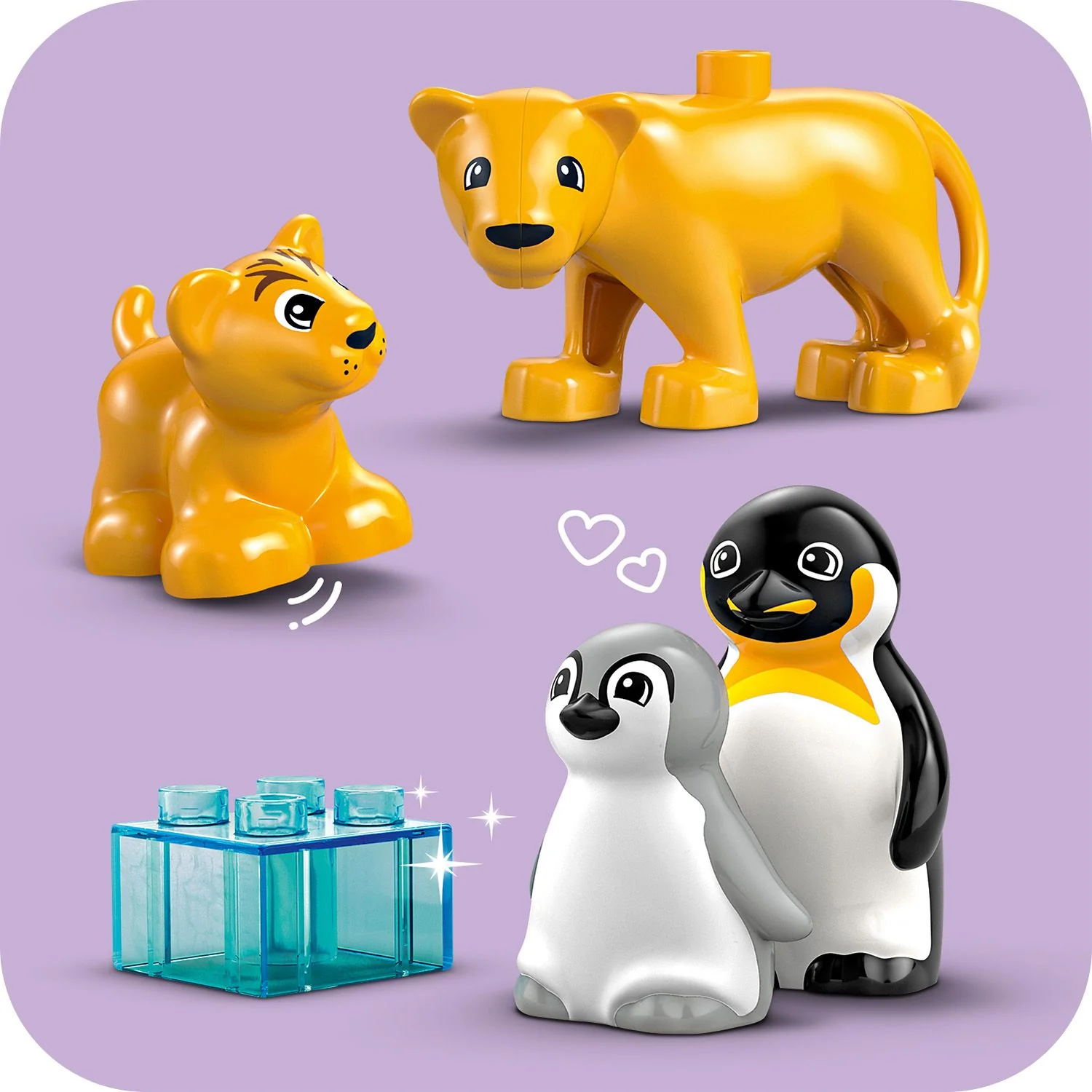 LEGO Duplo Town Wild Animal Families Penguins & Lions Building Toy 10442 - Image 4