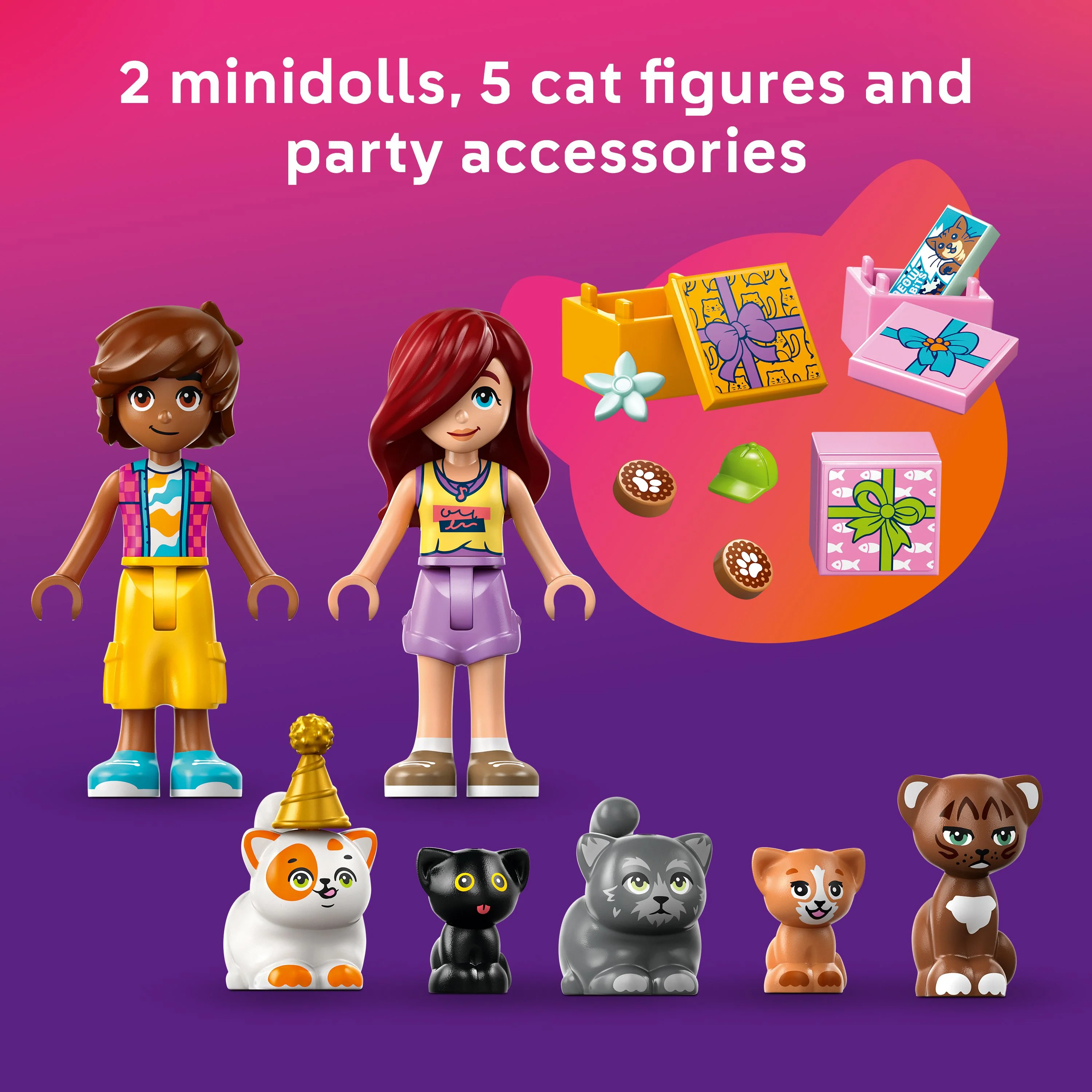 LEGO Friends Cat Birthday Party & Tree House 42666 - Image 8