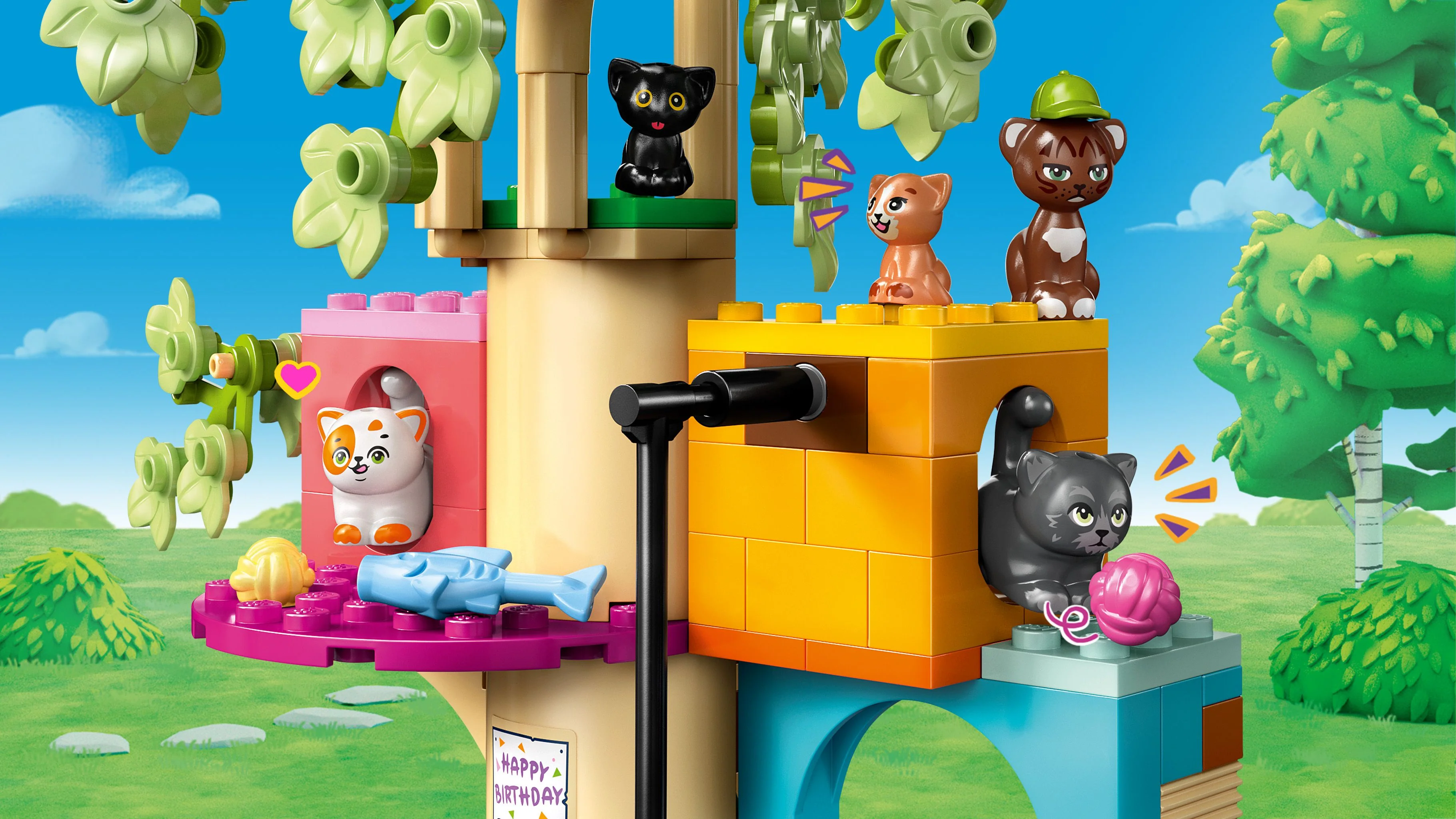 LEGO Friends Cat Birthday Party & Tree House 42666 - Image 9
