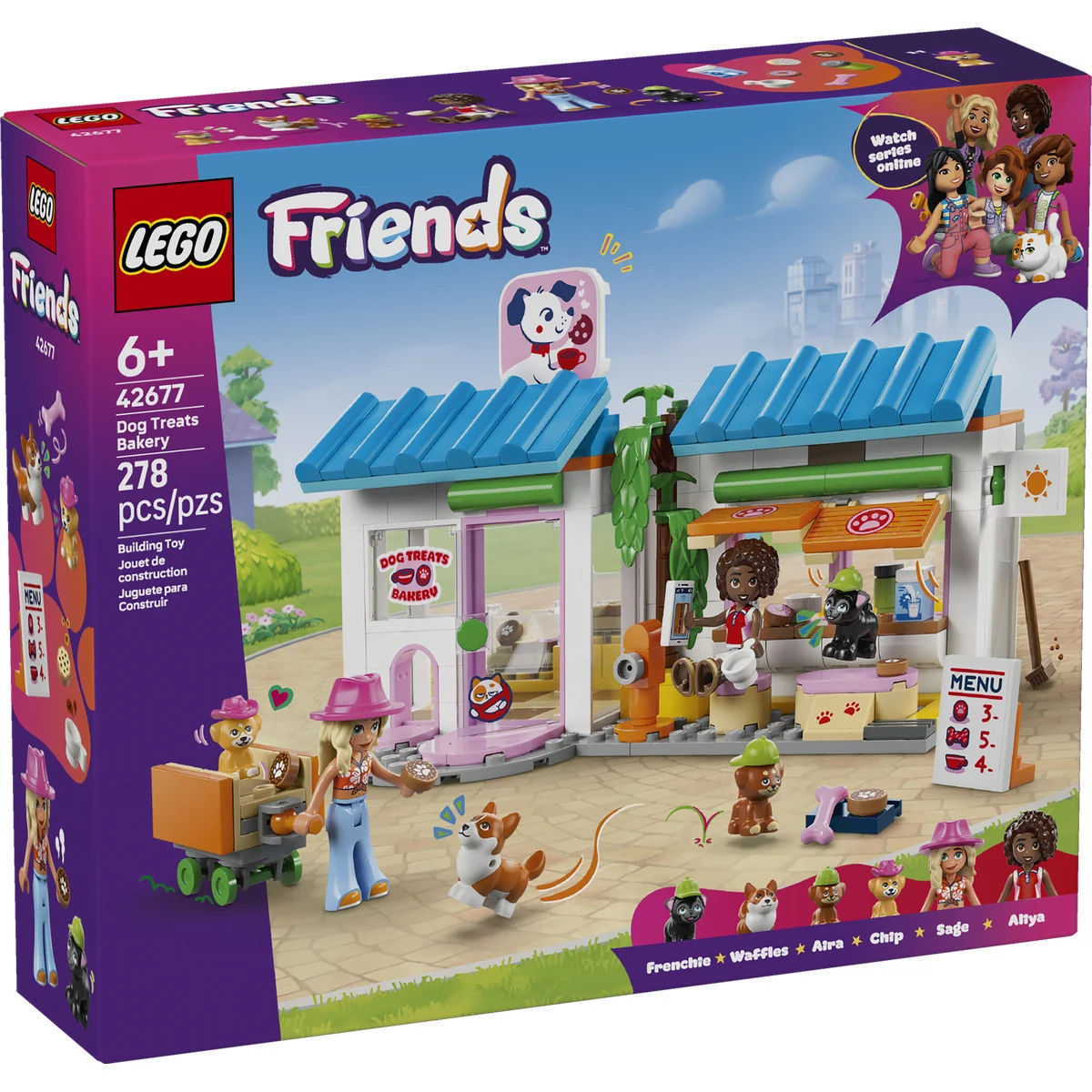 LEGO Friends Dog Treats Bakery Building Toy Playset 42677 - Image 2