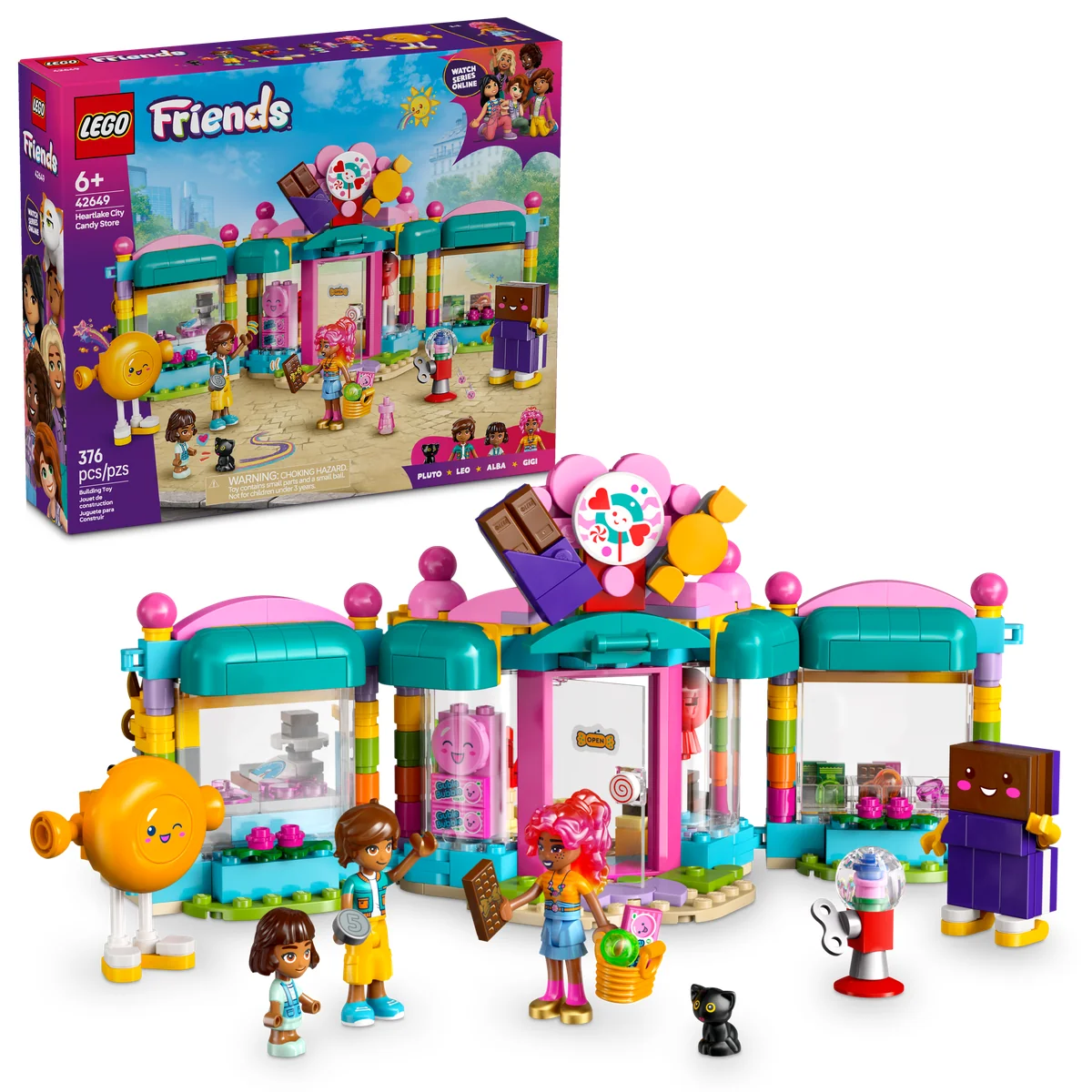 LEGO Friends Heartlake City Candy Store Pretend-Play Set, Role-Play Toy 42649 - Image 4