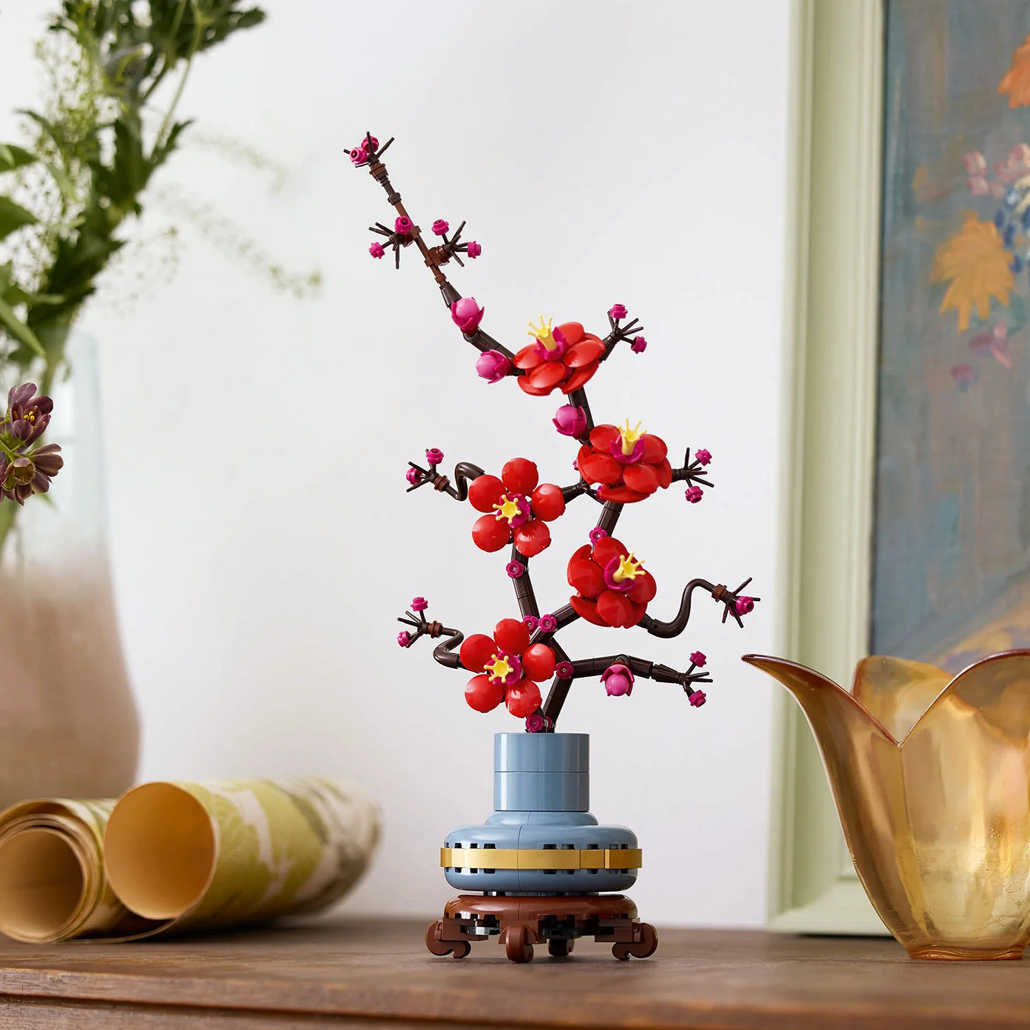 LEGO Icons Plum Blossom Flower Decor Display Set 10369 - Image 5