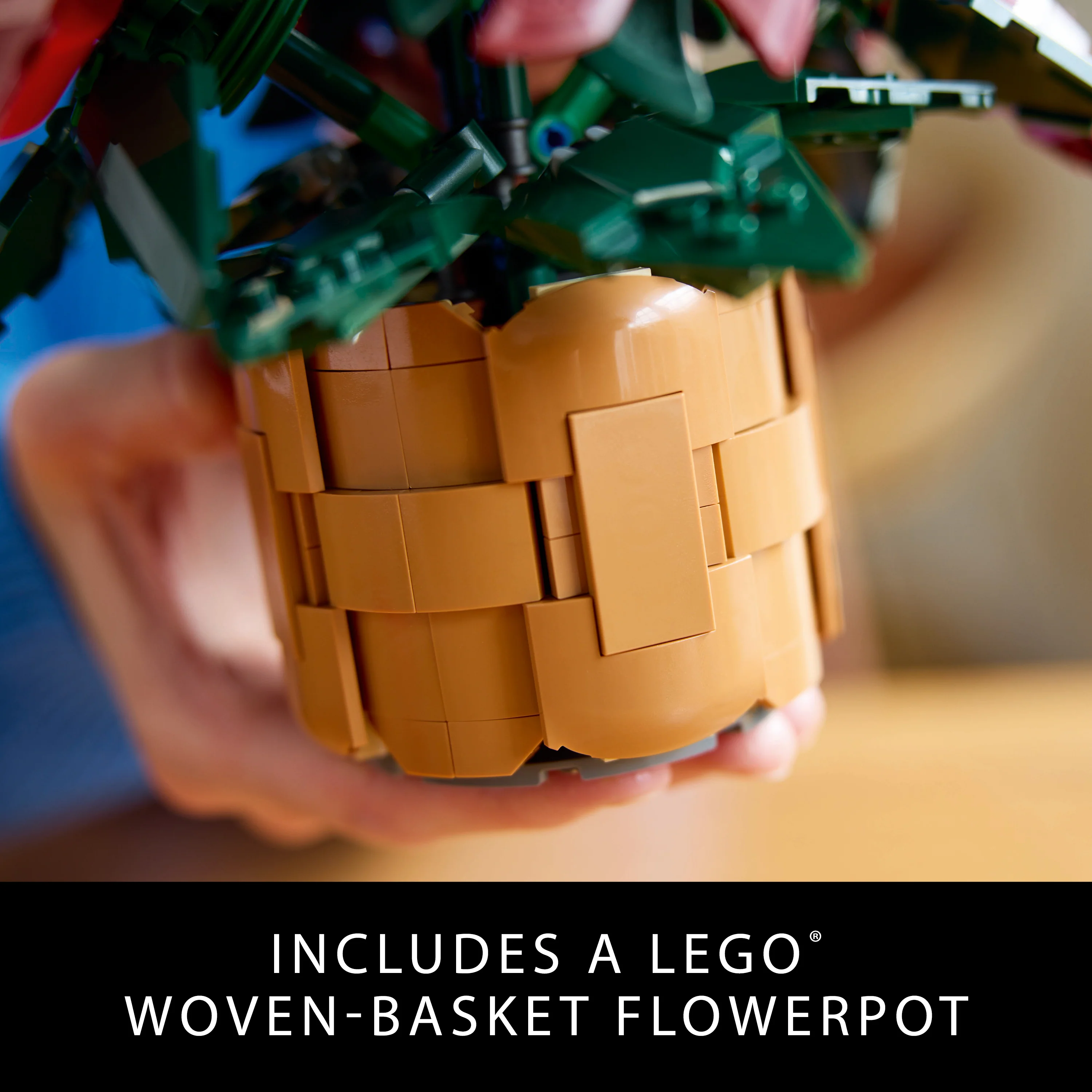 LEGO Icons Poinsettia Plant Building Set and Centerpiece Table Decoration 10370 - Image 4