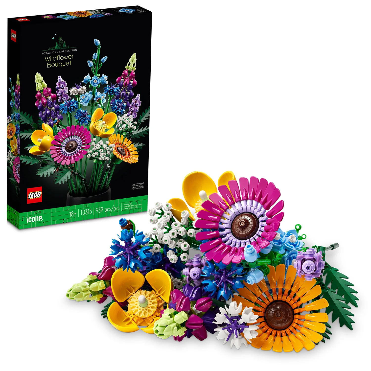 LEGO Icons Wildflower Bouquet Set 10313 - Image 2