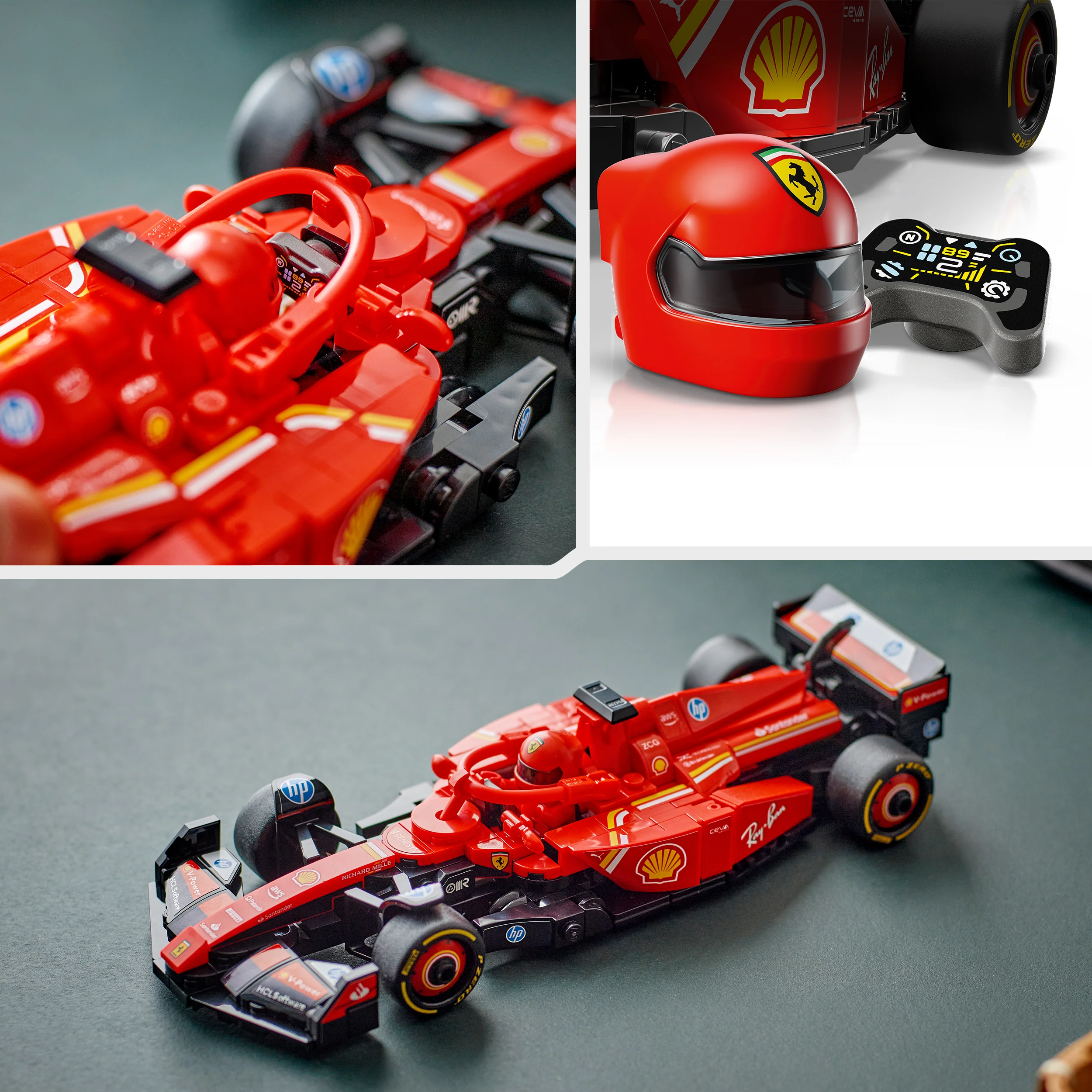 LEGO Speed Champions Ferrari SF-24 F1 Race Car Building Set and Toy Driver 77242 - Image 5