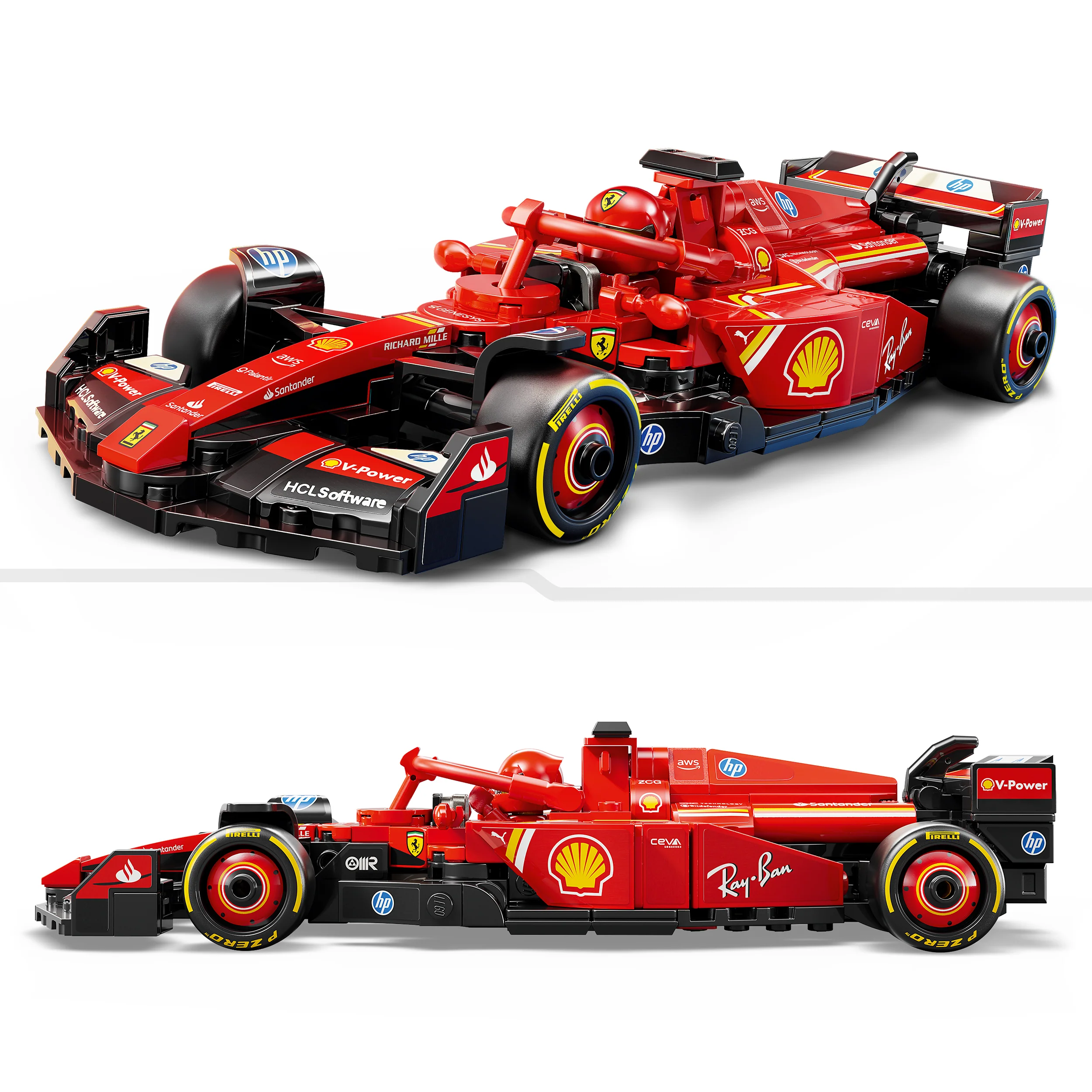 LEGO Speed Champions Ferrari SF-24 F1 Race Car Building Set and Toy Driver 77242 - Image 8