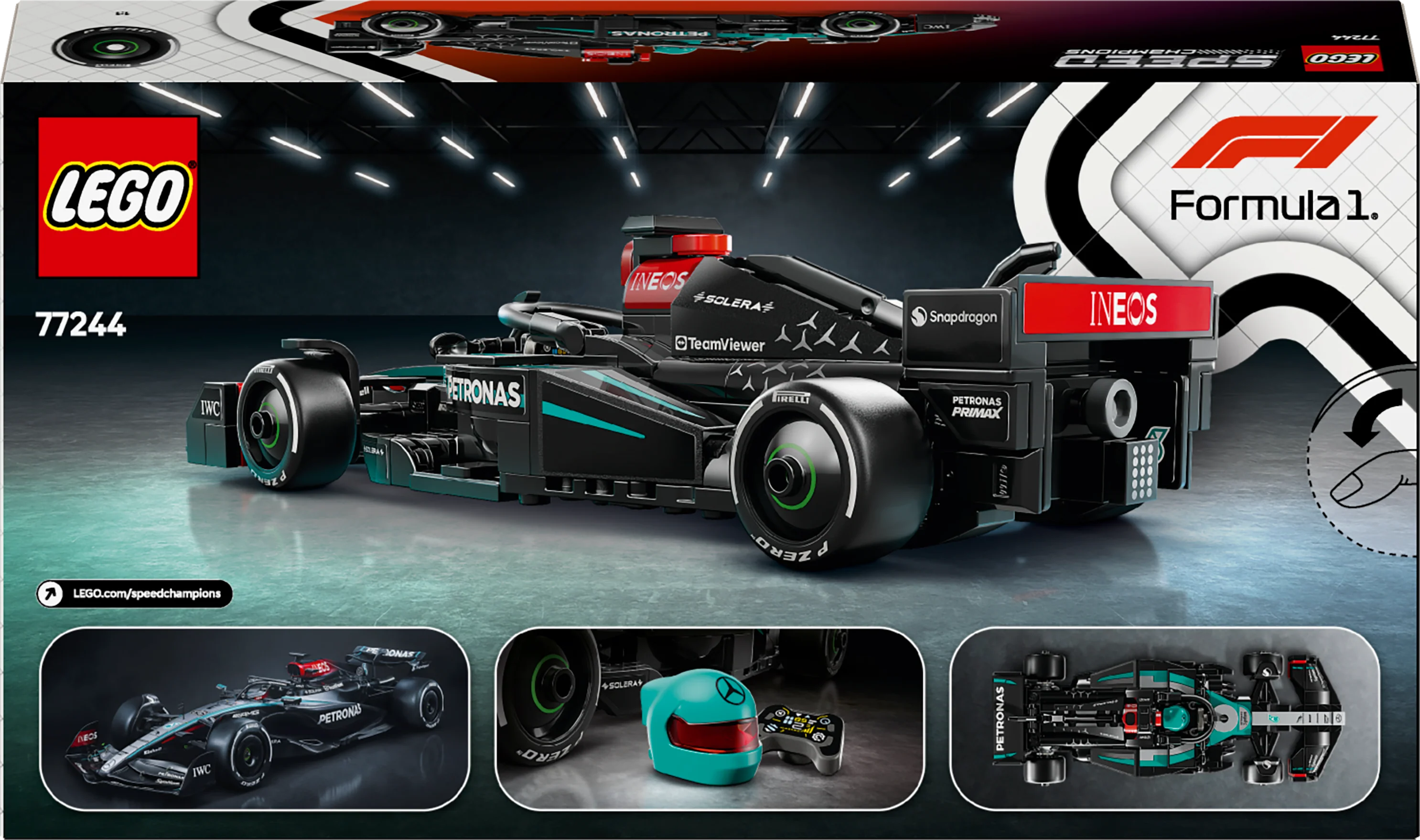 LEGO Speed Champions Mercedes-AMG F1 W15 Race Car Building Toy 77244 - Image 2