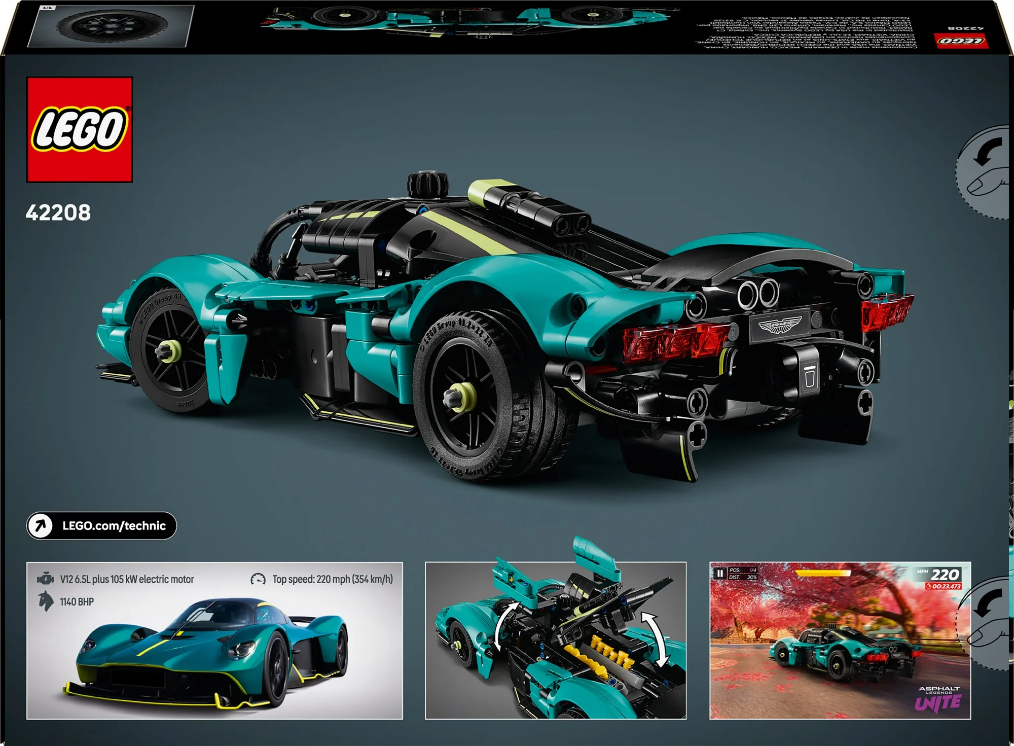 LEGO Technic Aston Martin Valkyrie Car 42208 - Image 2
