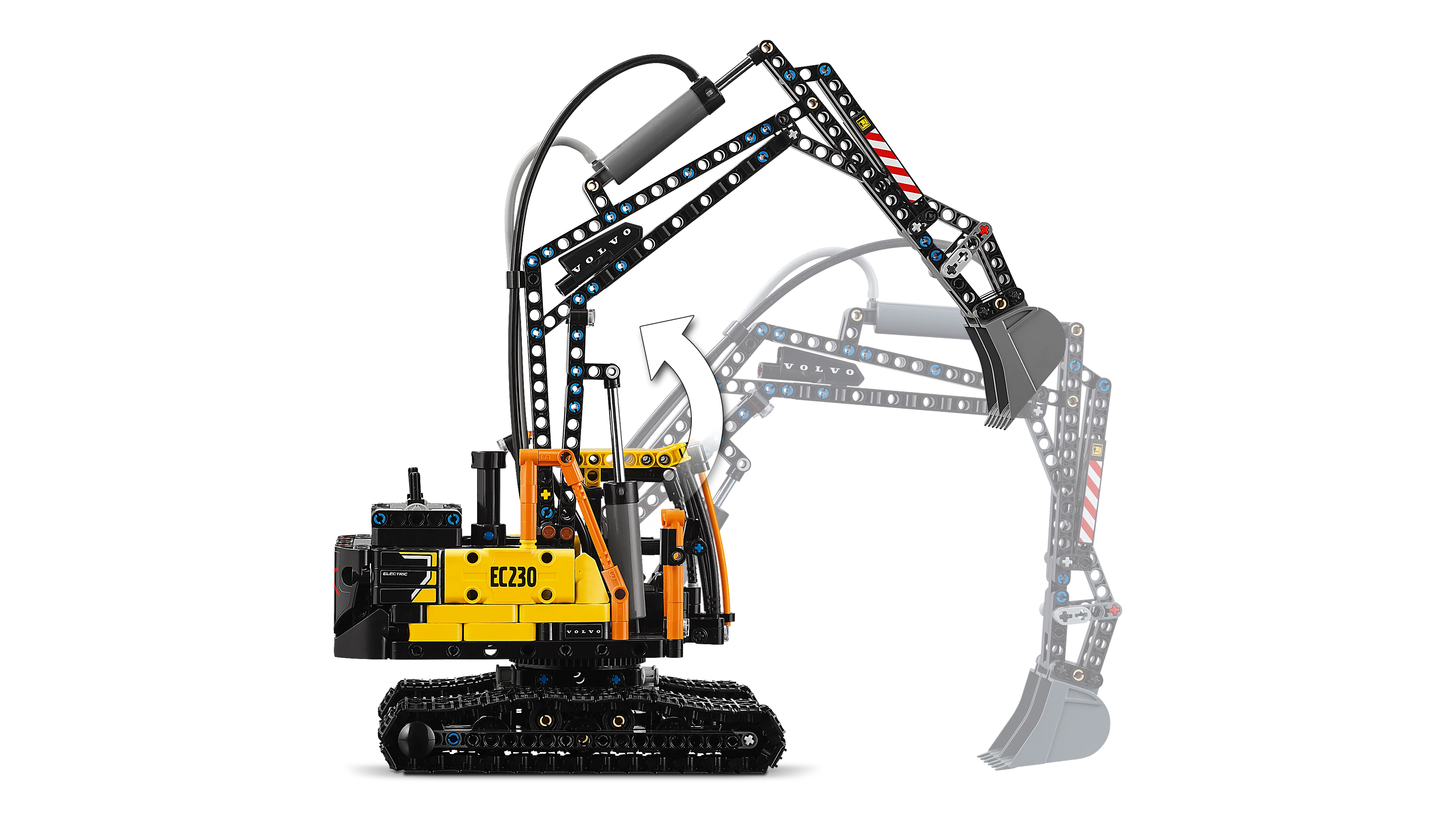 LEGO Technic Volvo FMX Truck & EC230 Electric Excavator Building Toy 42175 - Image 5