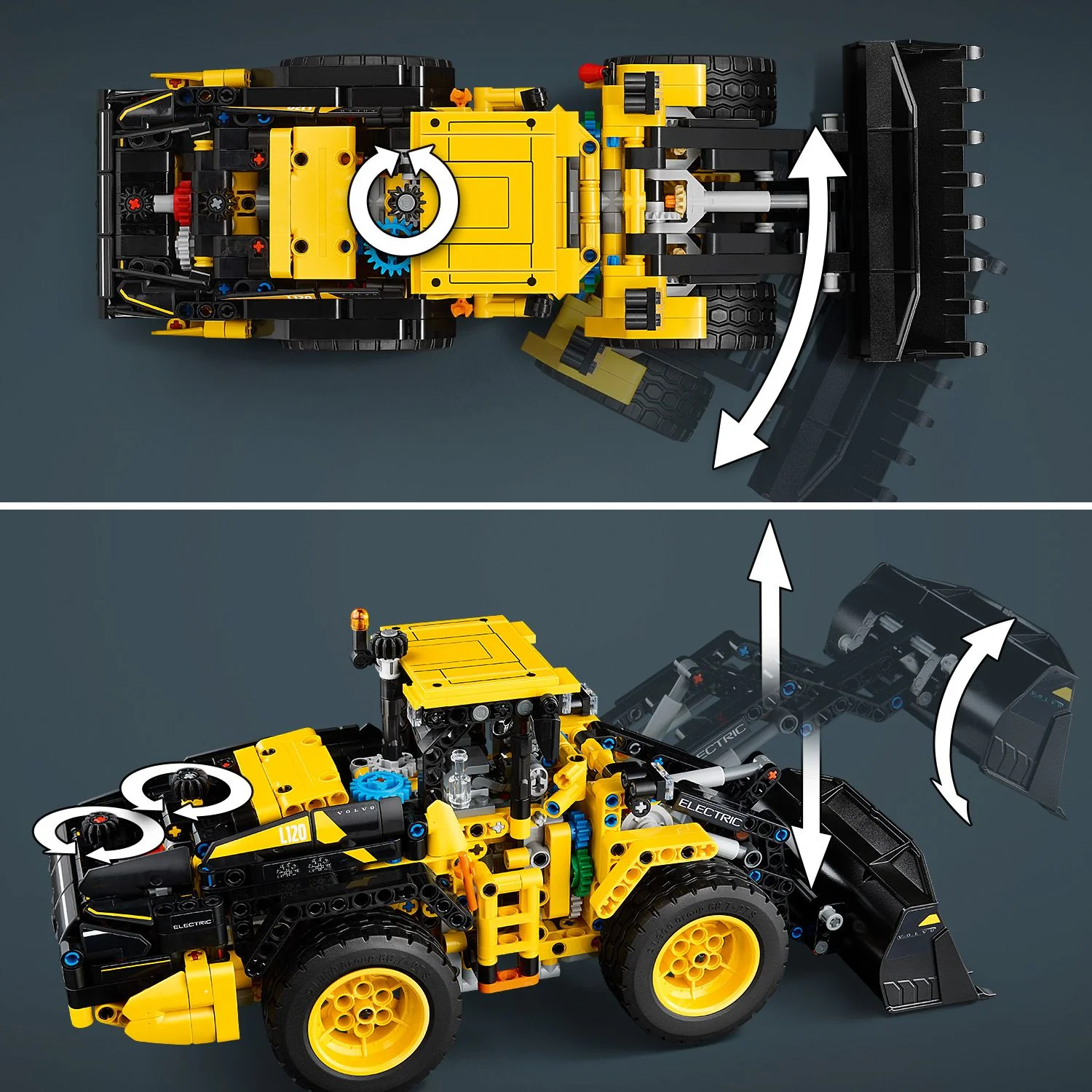 LEGO Technic Volvo L120 Electric Wheel Loader Construction Toy 42209 - Image 6