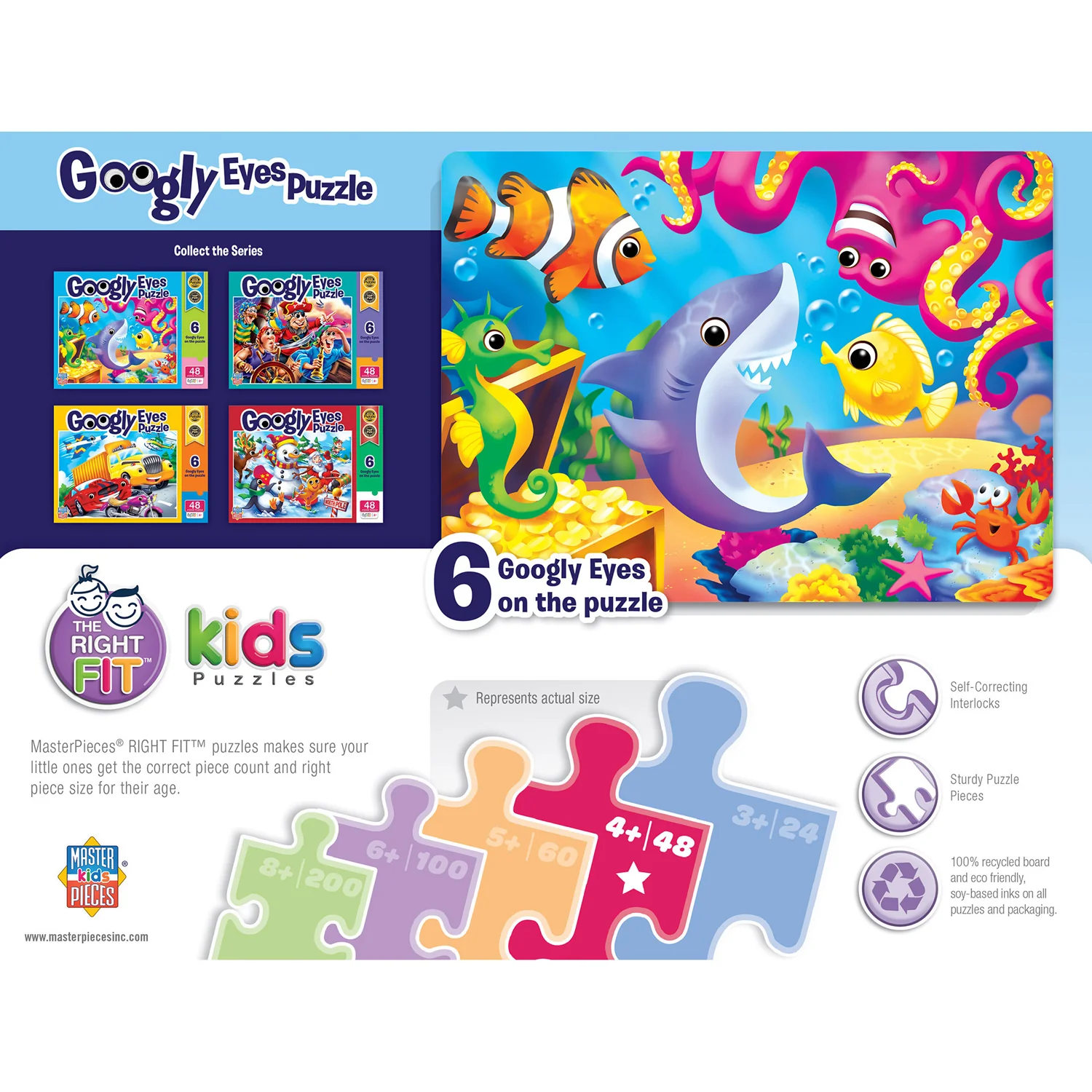 Lil Shark Googly Eyes Puzzle 12102 48-piece - Image 3