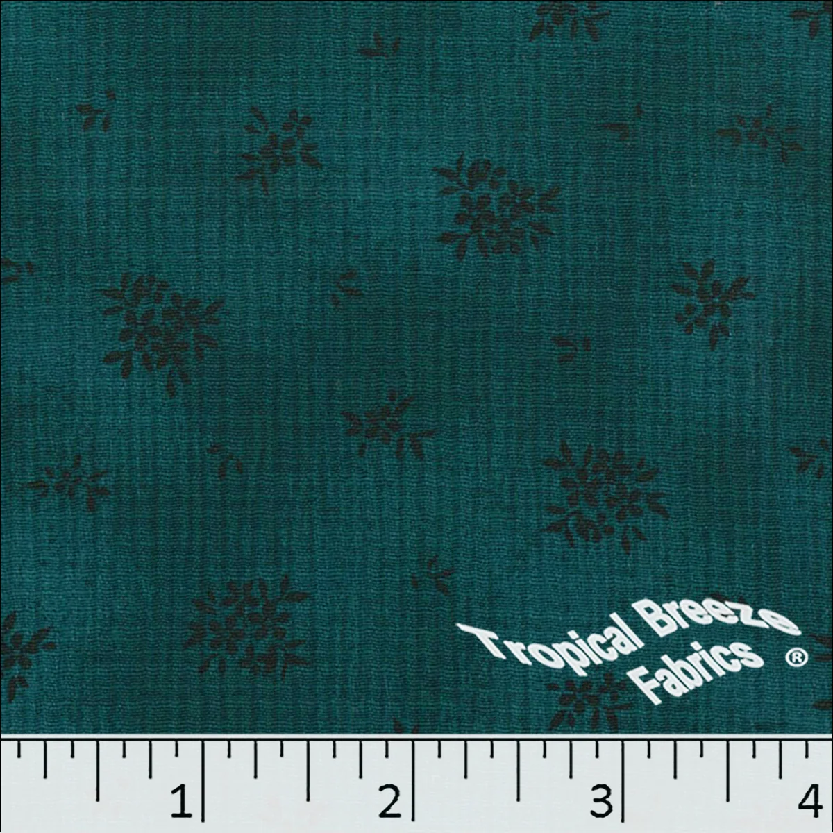 Linen Crepe Floral Print Polyester Fabric 048528