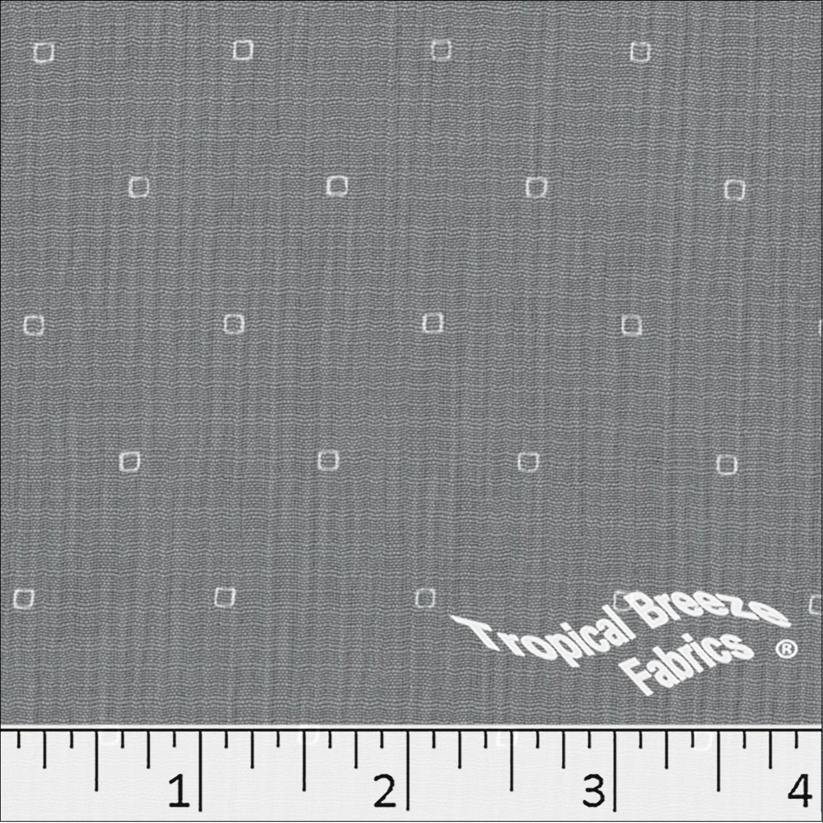Linen Crepe Square Print Polyester Fabric 048621 - Image 6