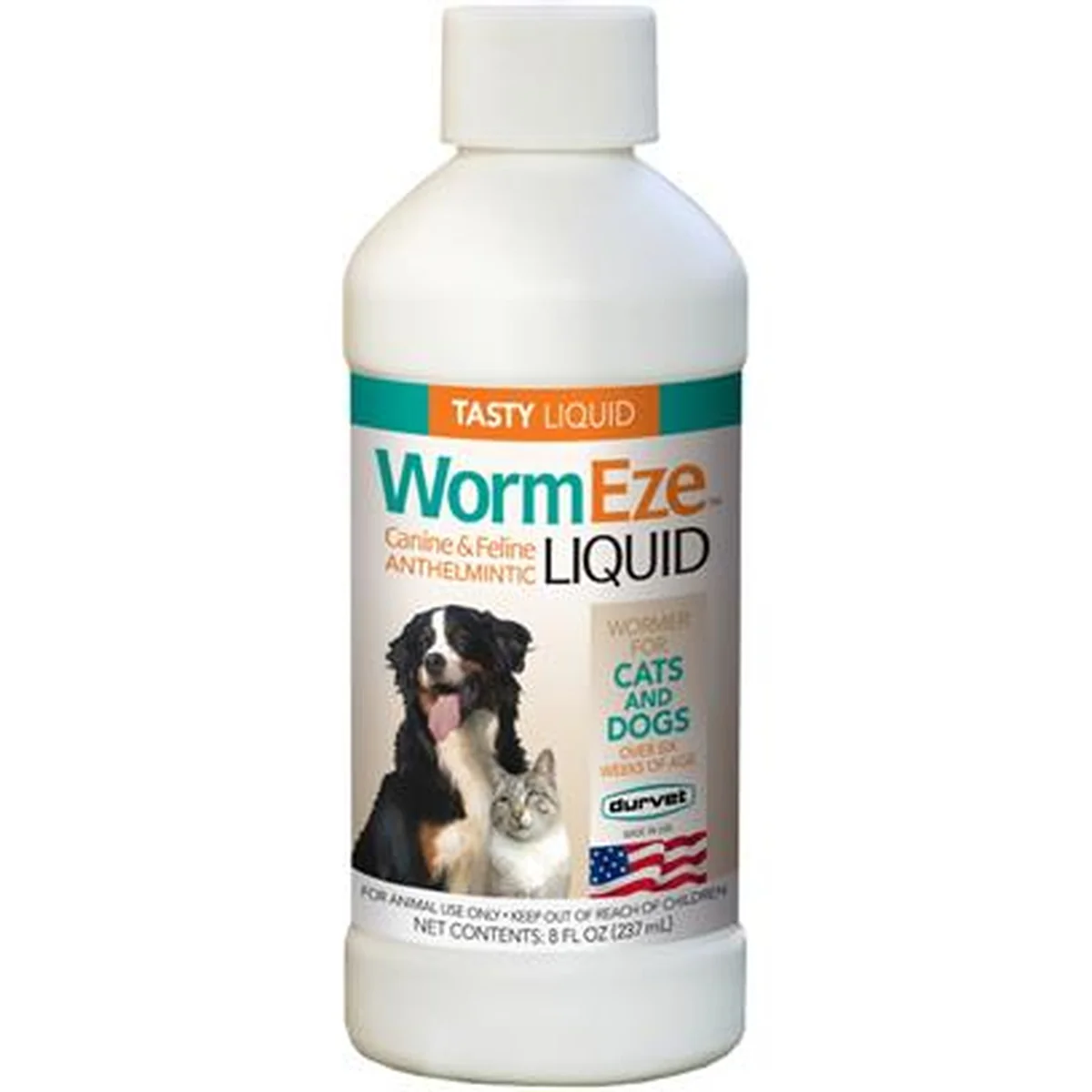 Liquid Wormer With Piperazine For Cats Dogs 8 oz
